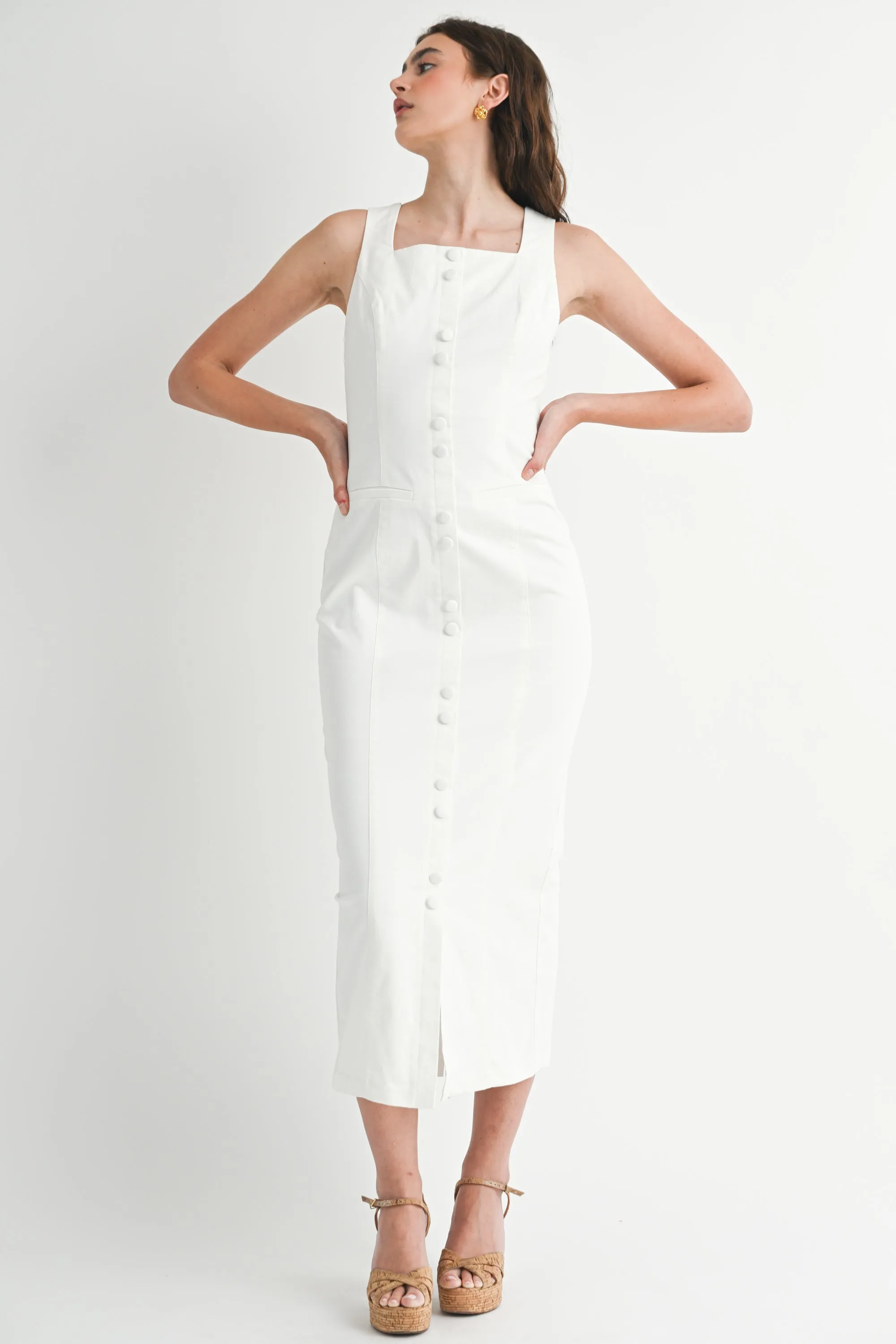 CALLIOPE SLEEVELESS MIDI DRESS sold by MABLE product image thumbnail 5