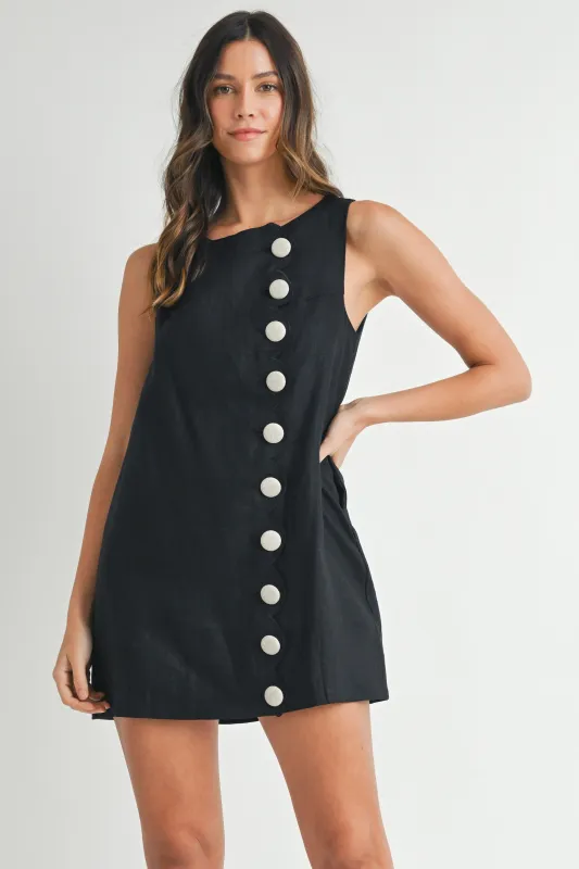 IONE LINEN MINI DRESS made by MABLE