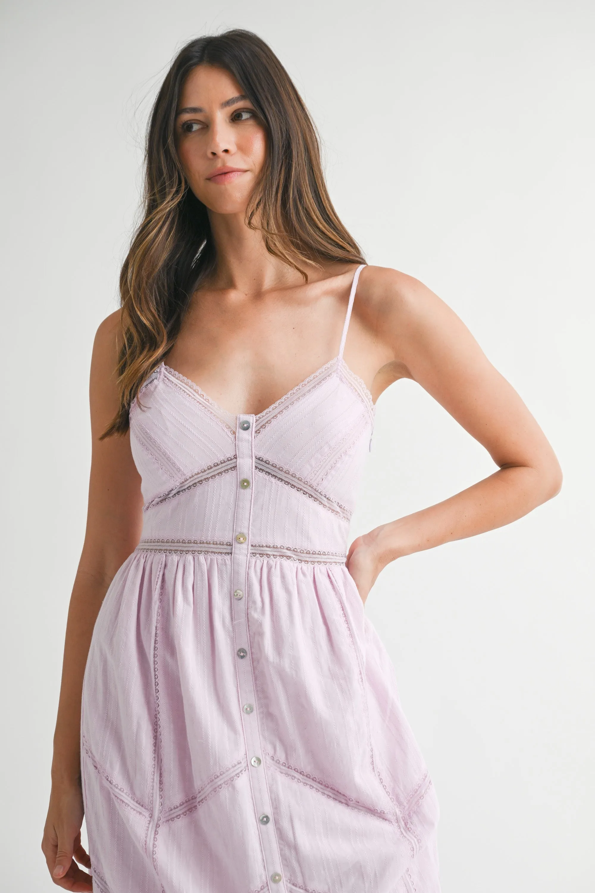 LILLEMORE LACE TRIM STRAP DRESS sold by MABLE product image thumbnail 4