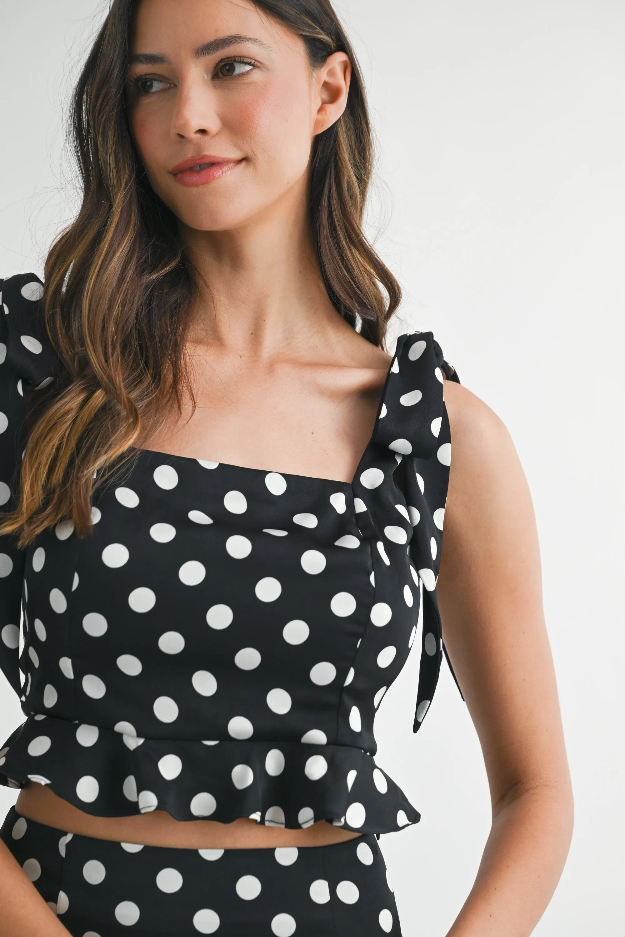MILA POLKA DOT BOW TIE SKIRT SET sold by MABLE product image thumbnail 4