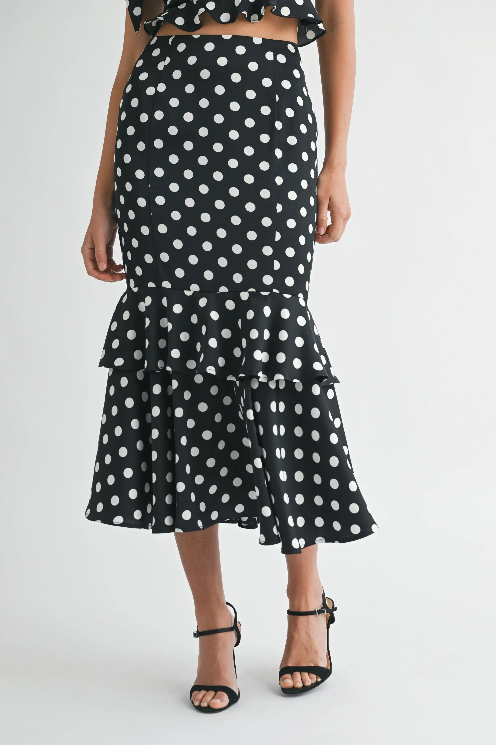 MILA POLKA DOT BOW TIE SKIRT SET sold by MABLE product image thumbnail 5