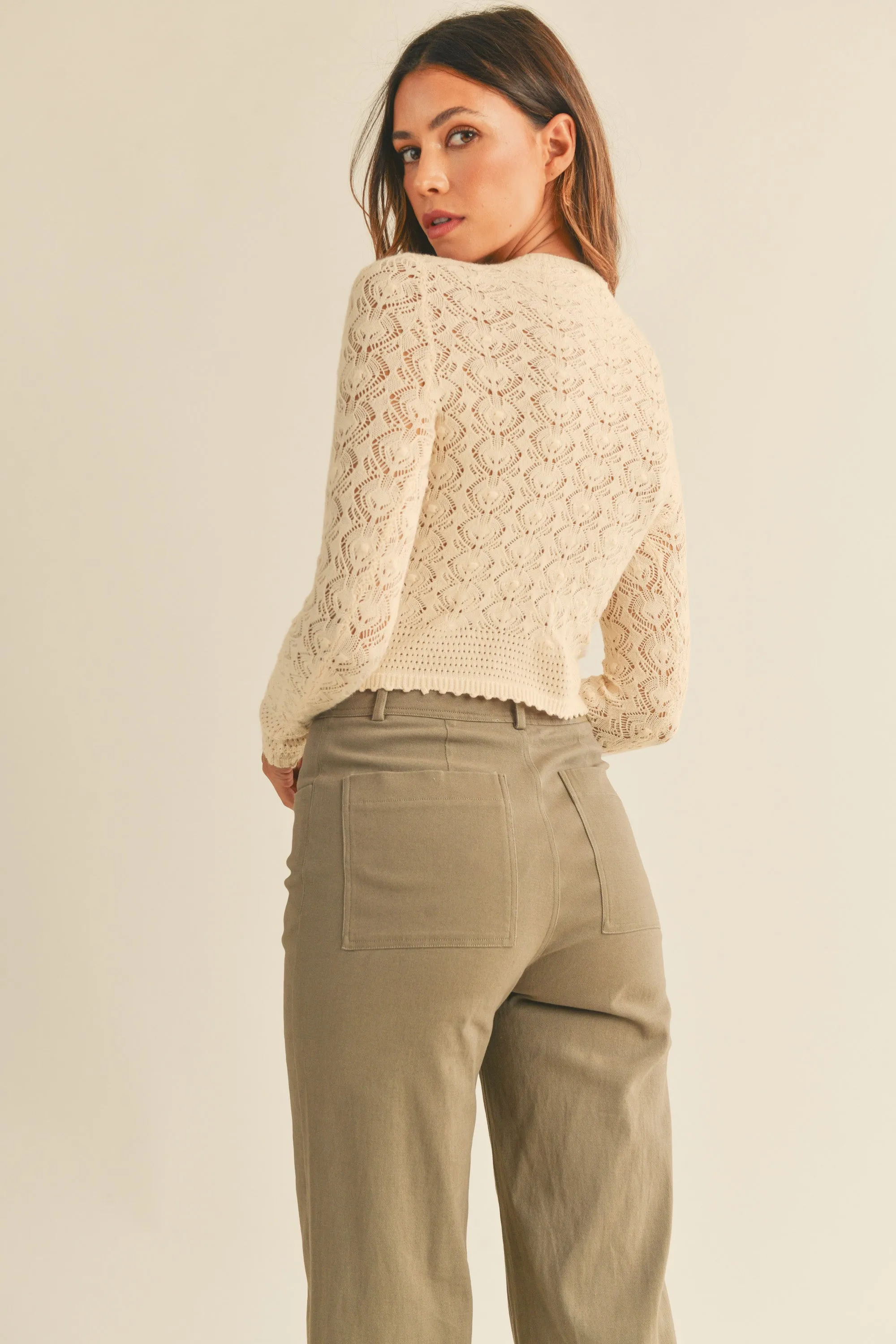 QUINCY MOCK NECK KNIT TOP sold by MABLE product image thumbnail 4