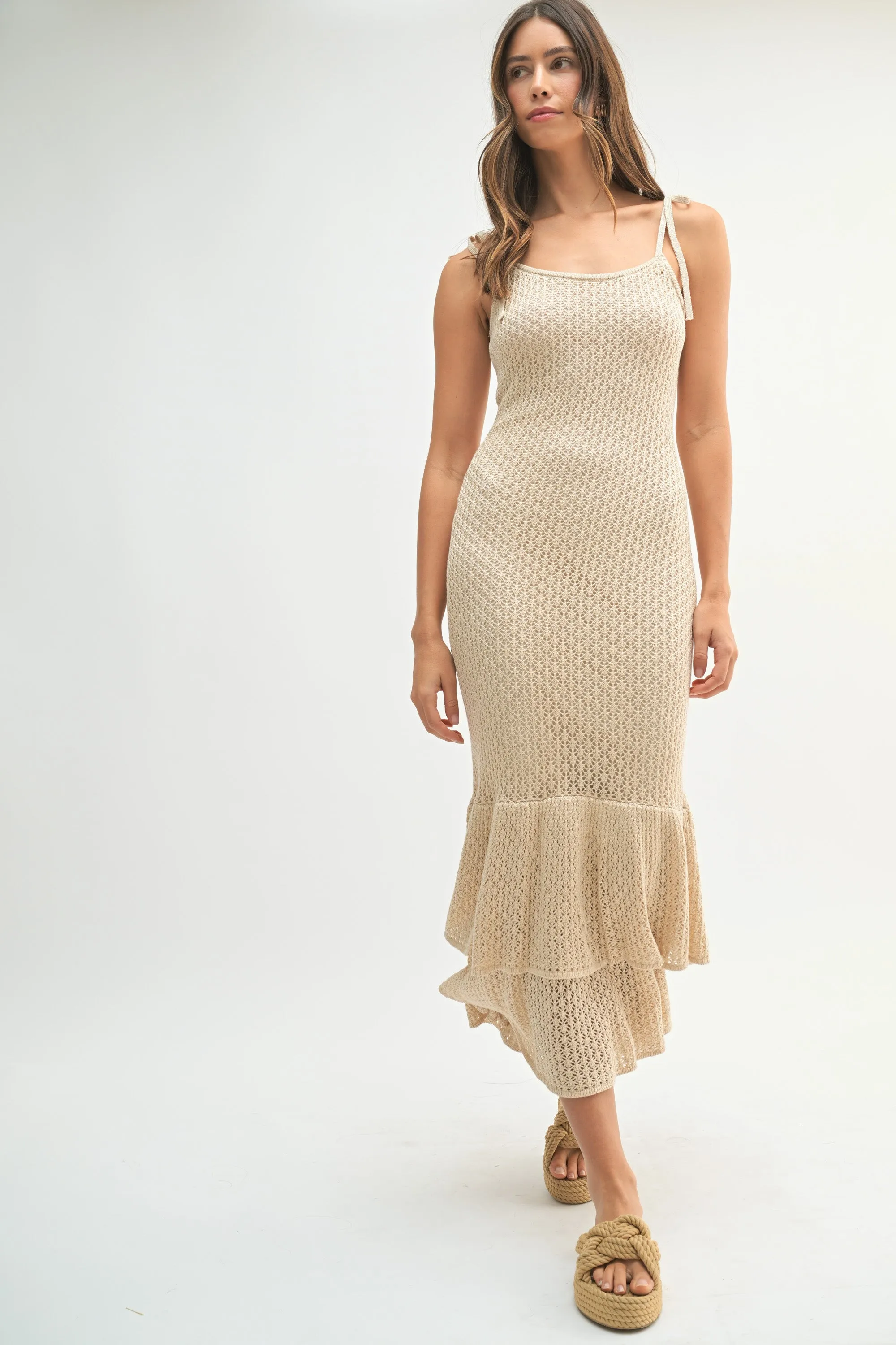XANTHE STRAPLESS ROSE KNIT MAXI DRESS sold by MABLE product image thumbnail 2