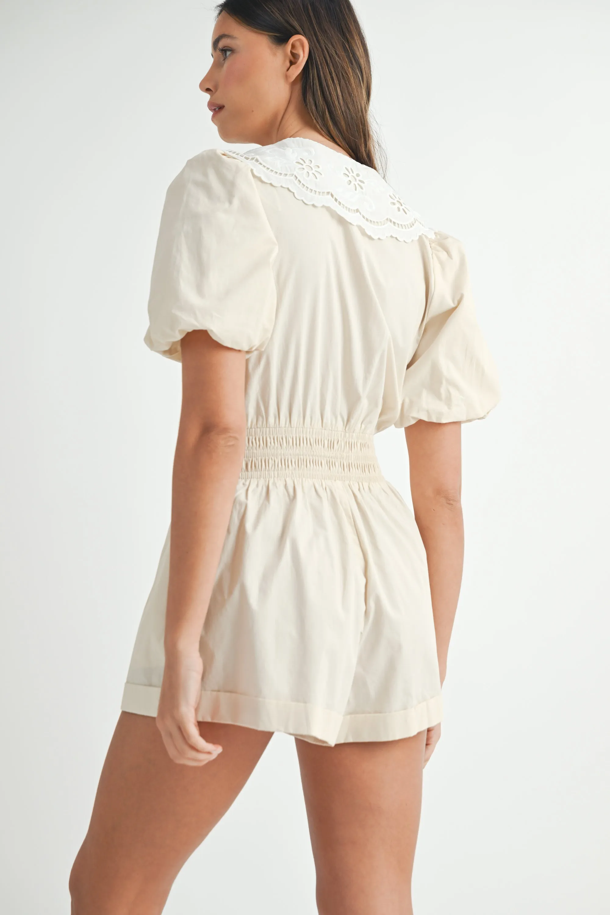 SABLE BUBBLE SLEEVE ROMPER sold by MABLE product image thumbnail 3