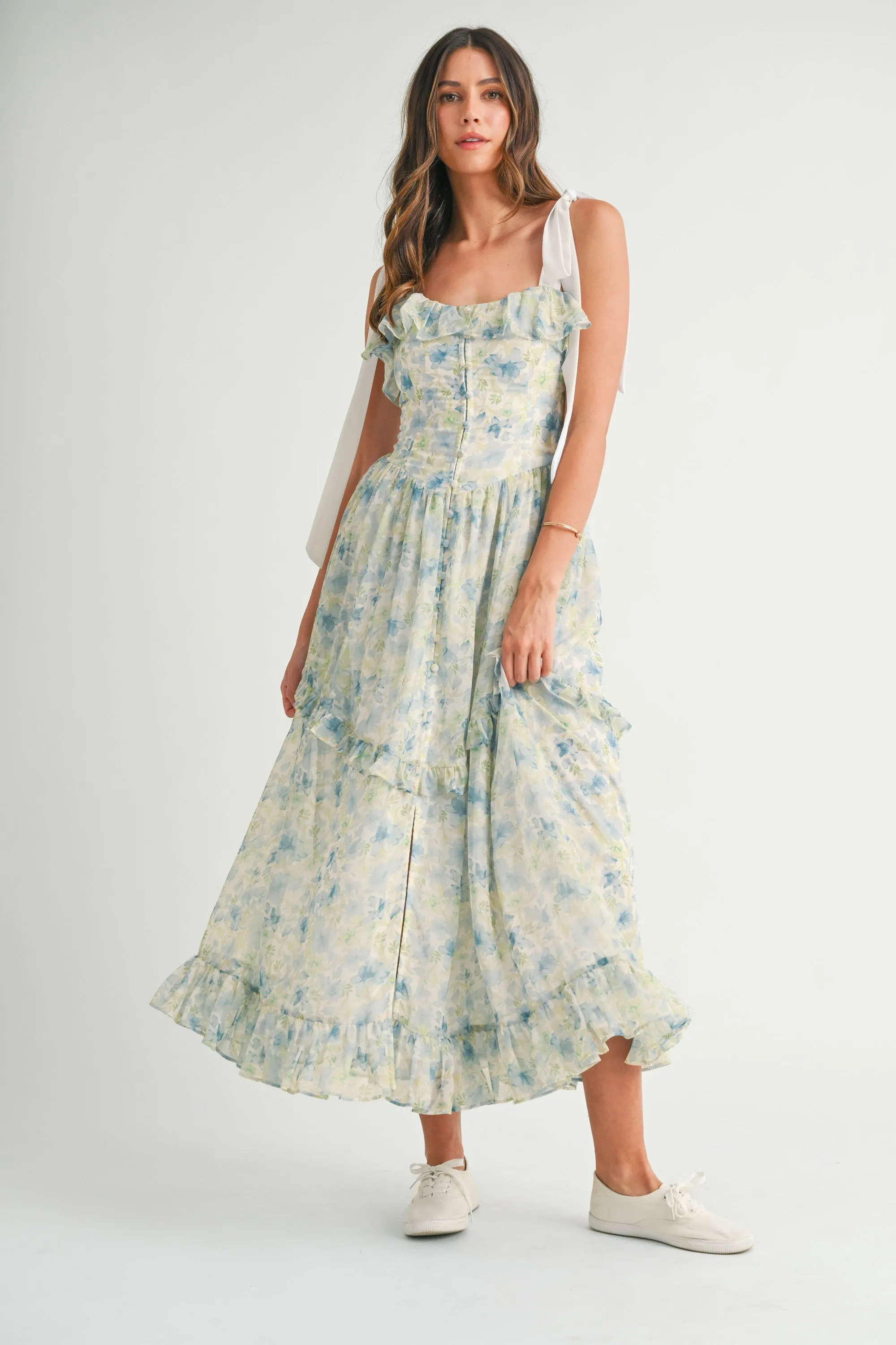 AKANEN SHOULDER STRAP MIDI DRESS sold by MABLE