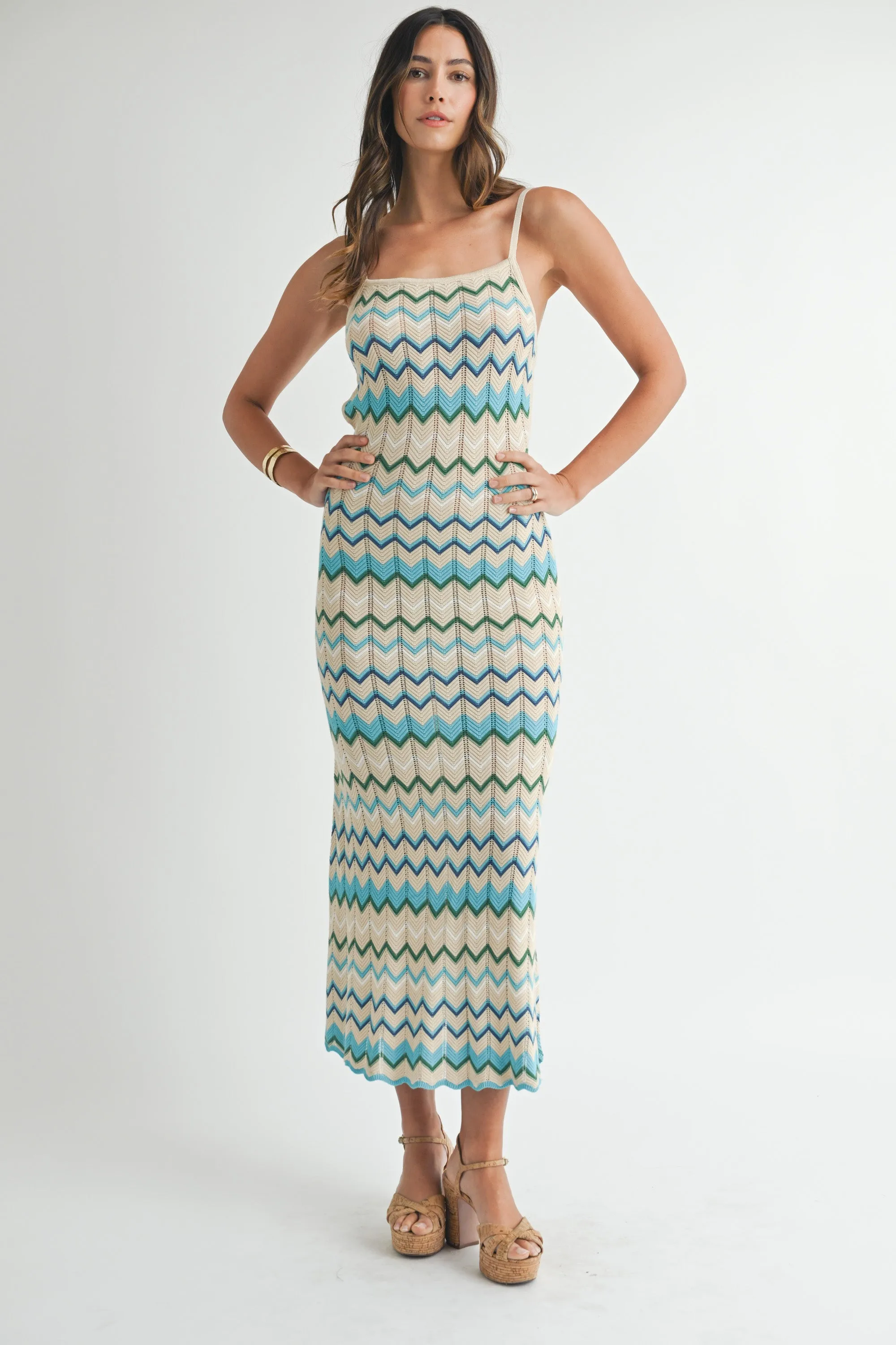 BEXLIE LIGHTWEIGHT POINTELLE KNIT DRESS sold by MABLE product image thumbnail 5