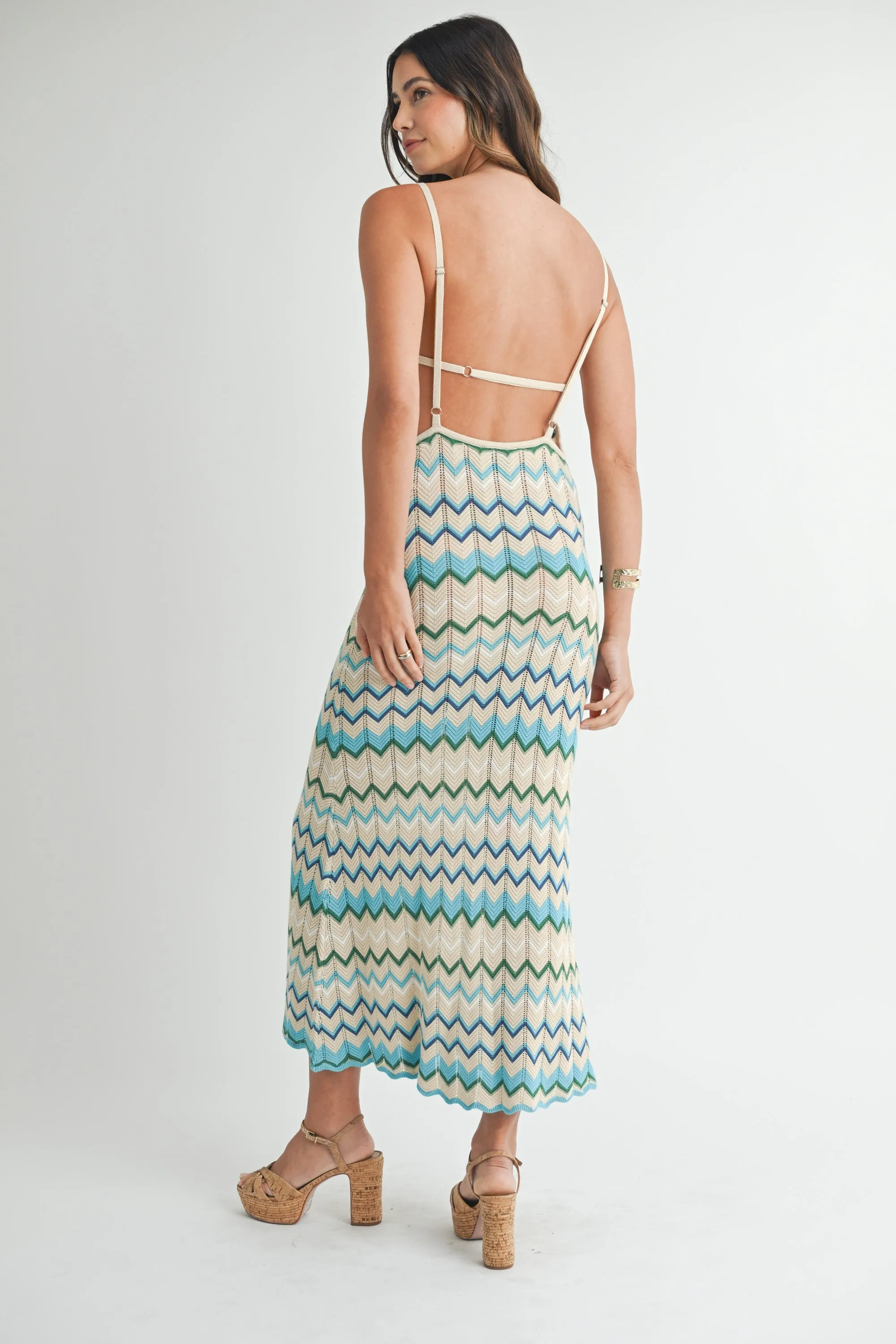 BEXLIE LIGHTWEIGHT POINTELLE KNIT DRESS sold by MABLE product image thumbnail 4