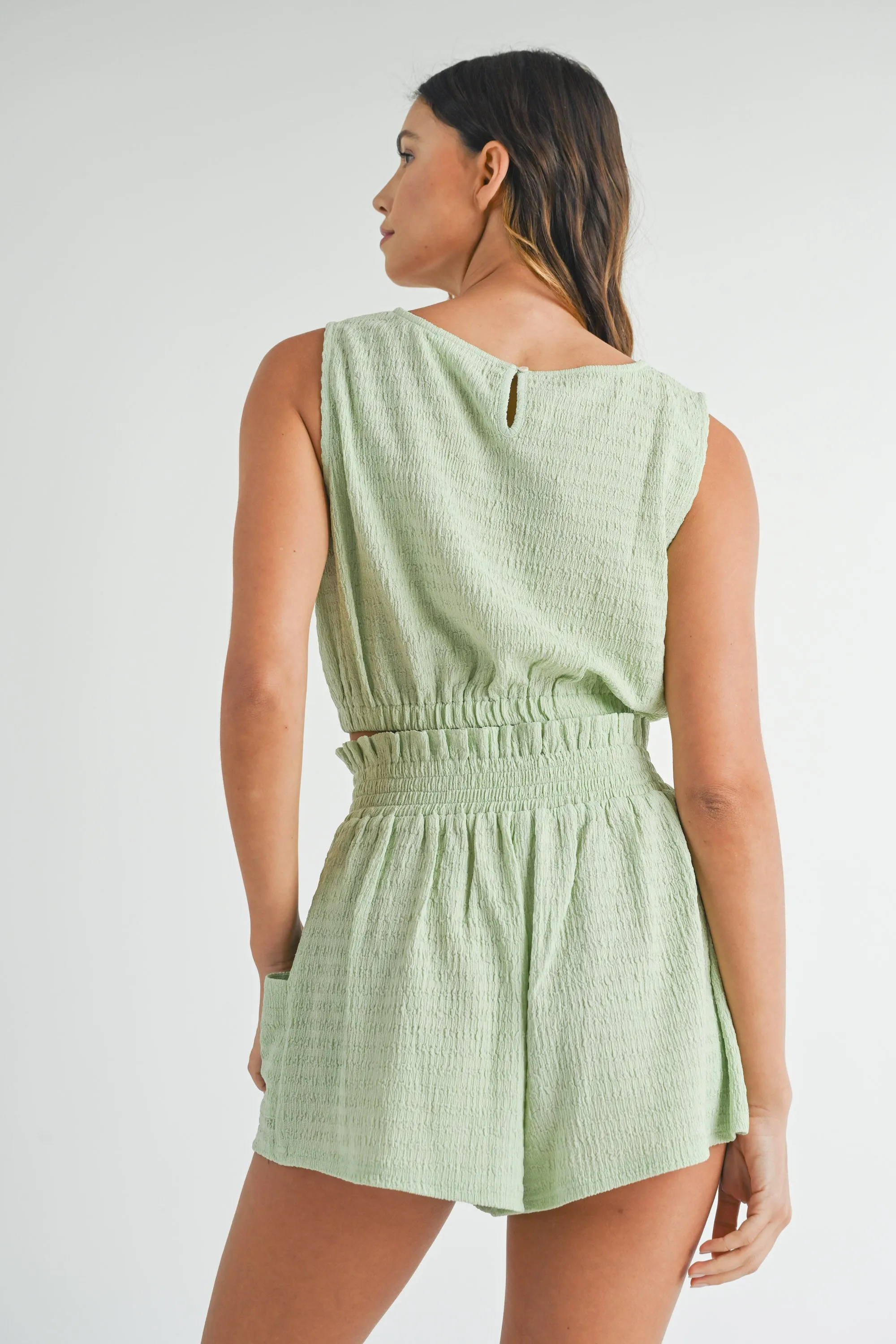 AUTUMN CROP TOP AND SHORT SET sold by MABLE product image thumbnail 3