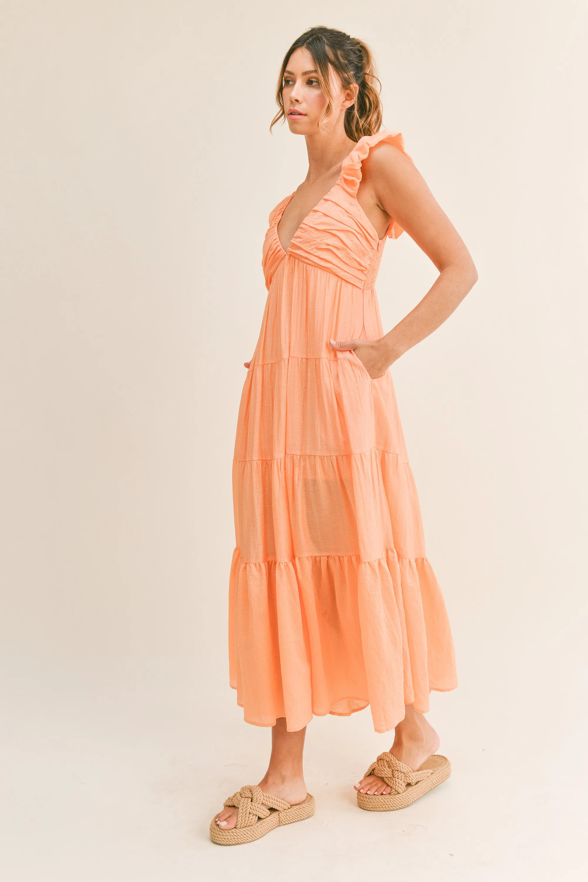 LOLANIEN TIERED SLEEVELESS MAXI DRESS sold by MABLE product image thumbnail 3
