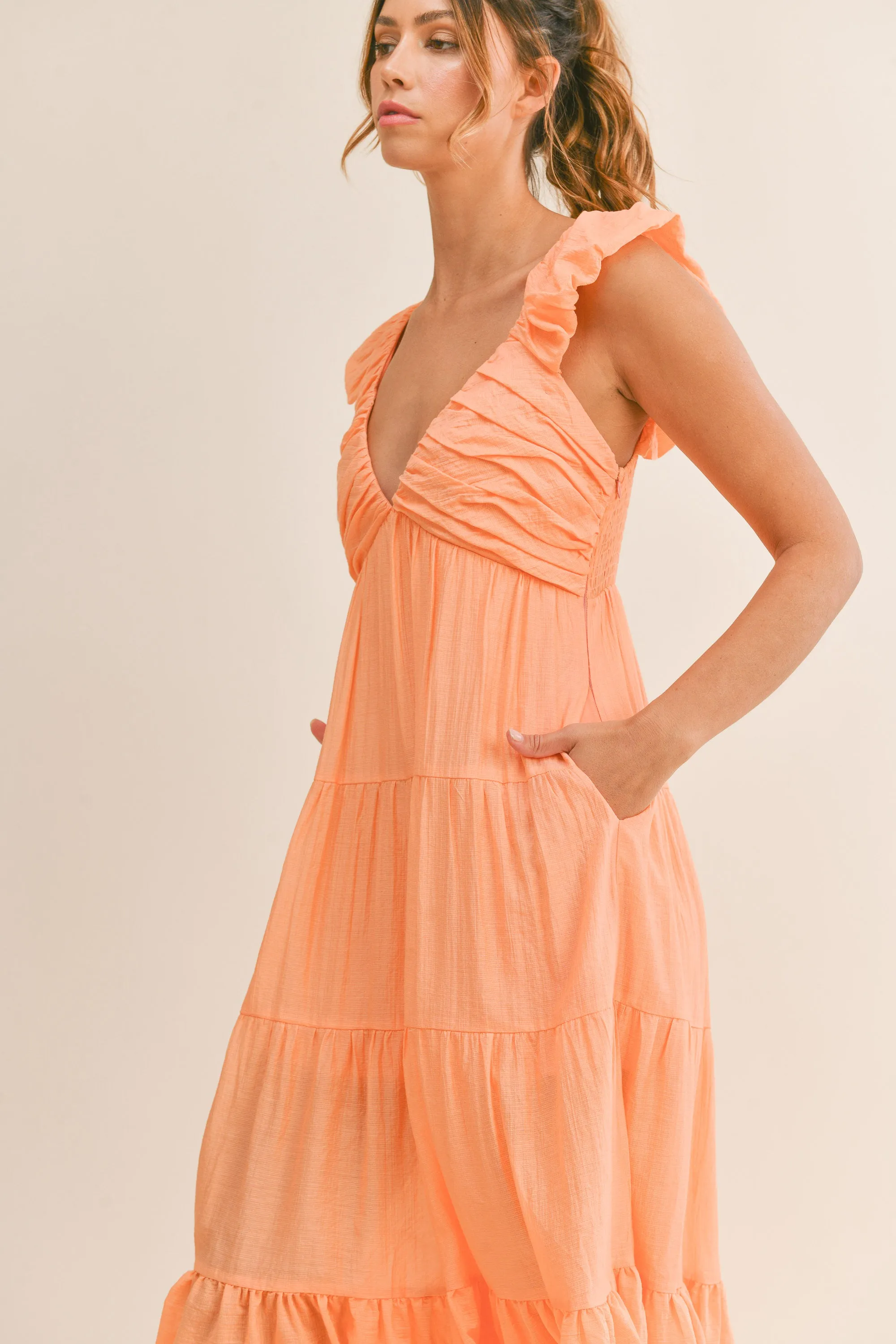 LOLANIEN TIERED SLEEVELESS MAXI DRESS sold by MABLE product image thumbnail 2