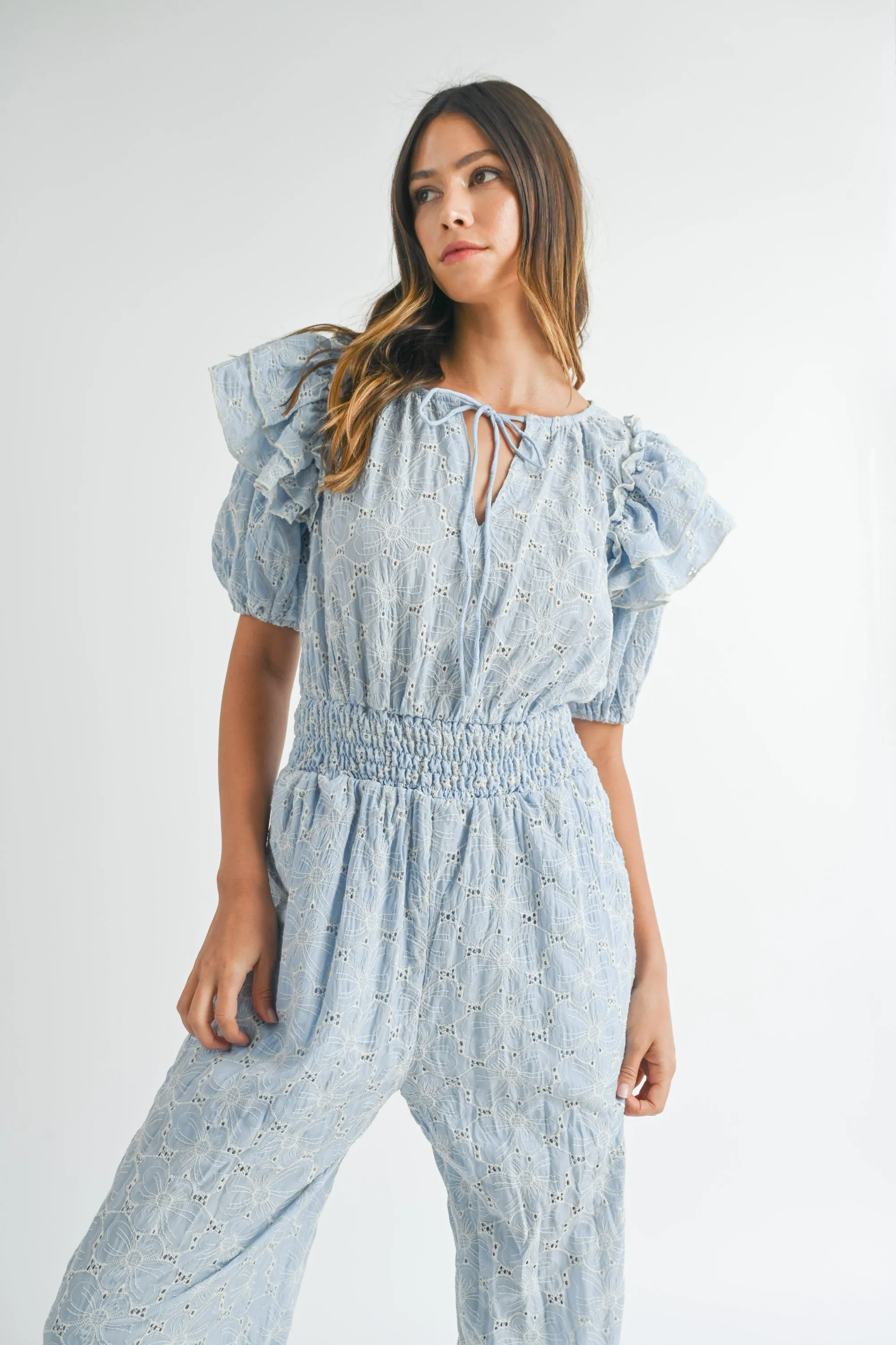 EWA FLORAL EYELET JIMSUIT sold by MABLE product image thumbnail 4