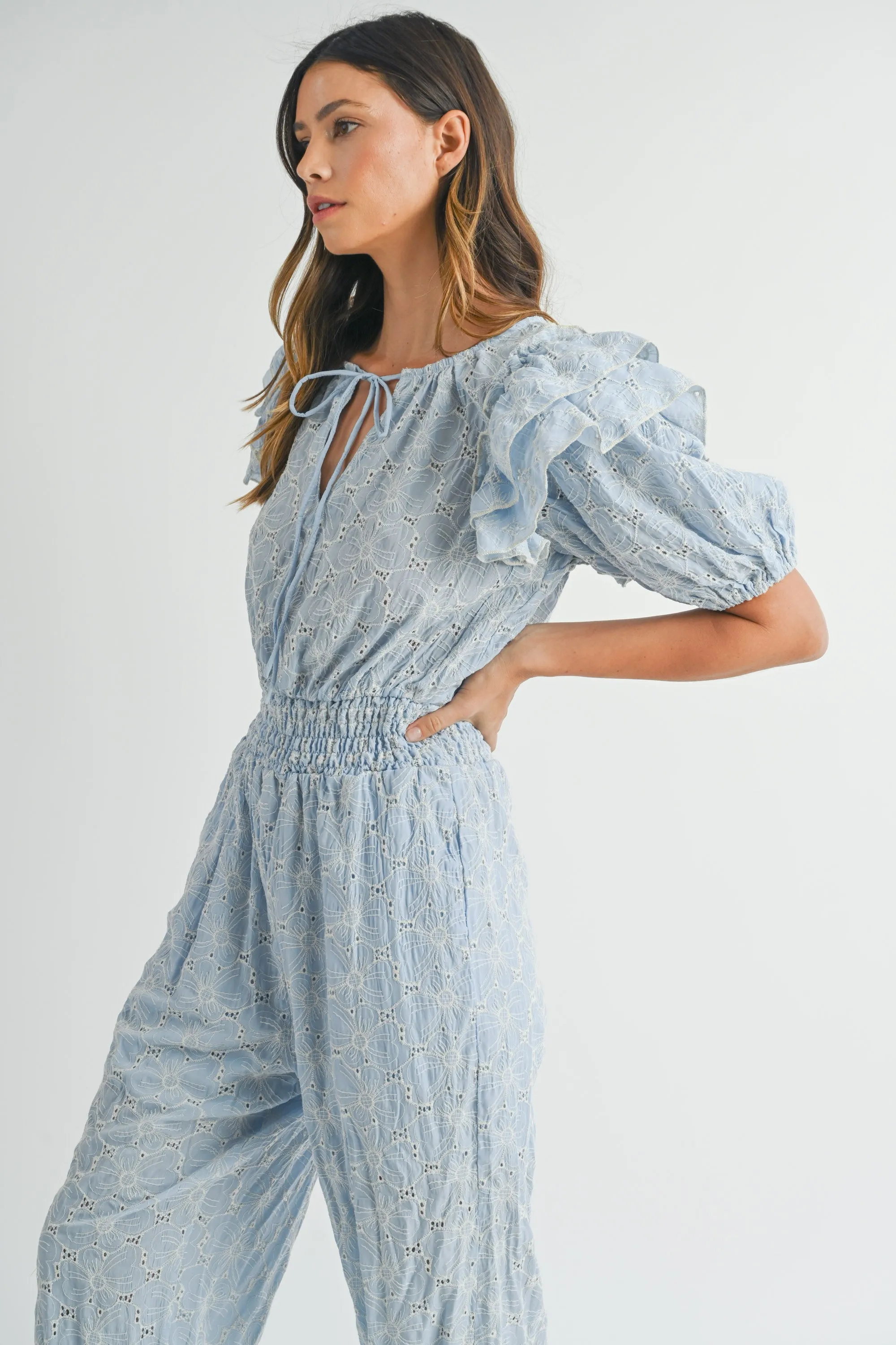 EWA FLORAL EYELET JIMSUIT sold by MABLE product image thumbnail 5