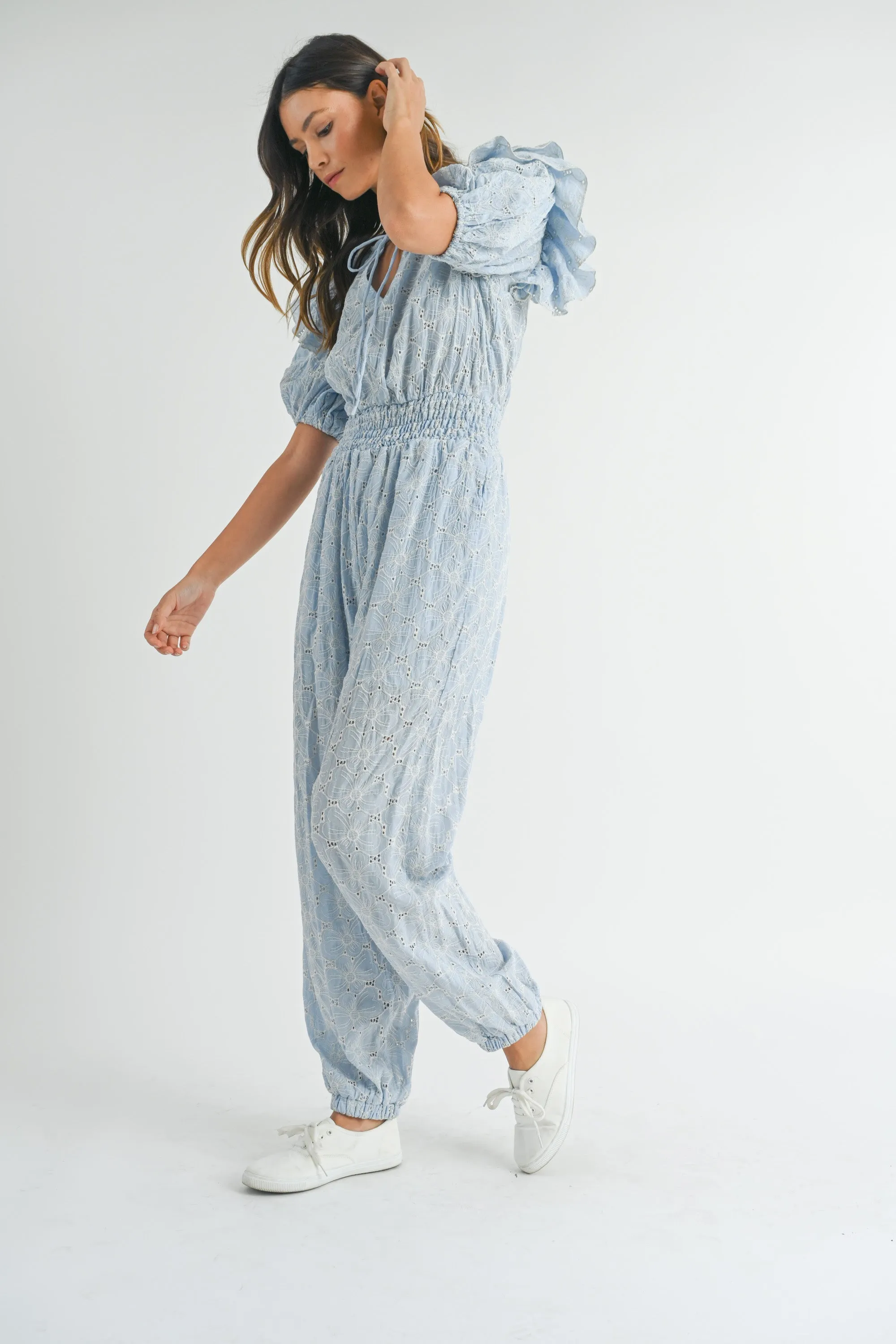 EWA FLORAL EYELET JIMSUIT sold by MABLE product image thumbnail 2