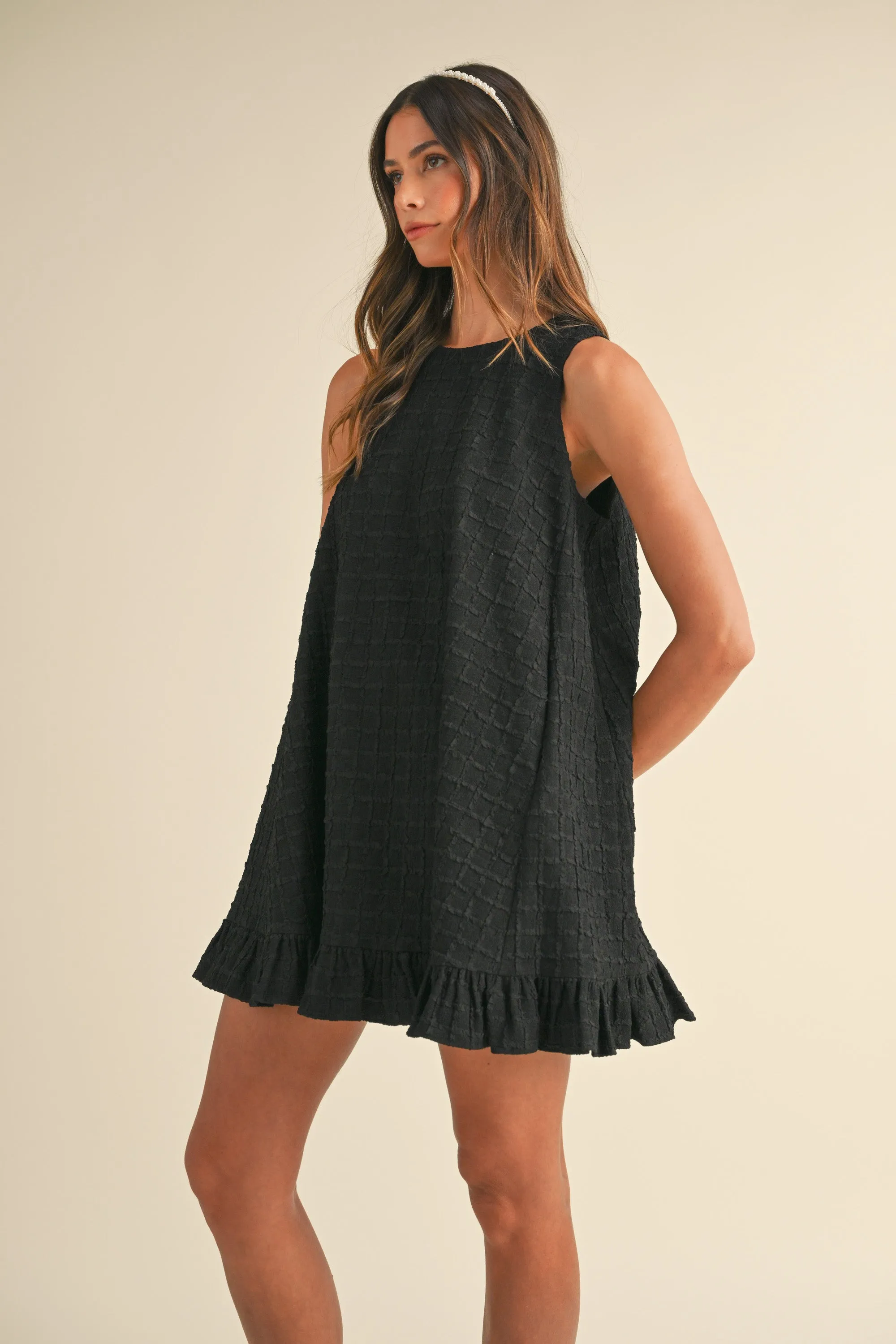 BLUEBELL RUFFLE LEEVELESS MINI DRESS sold by MABLE product image thumbnail 2