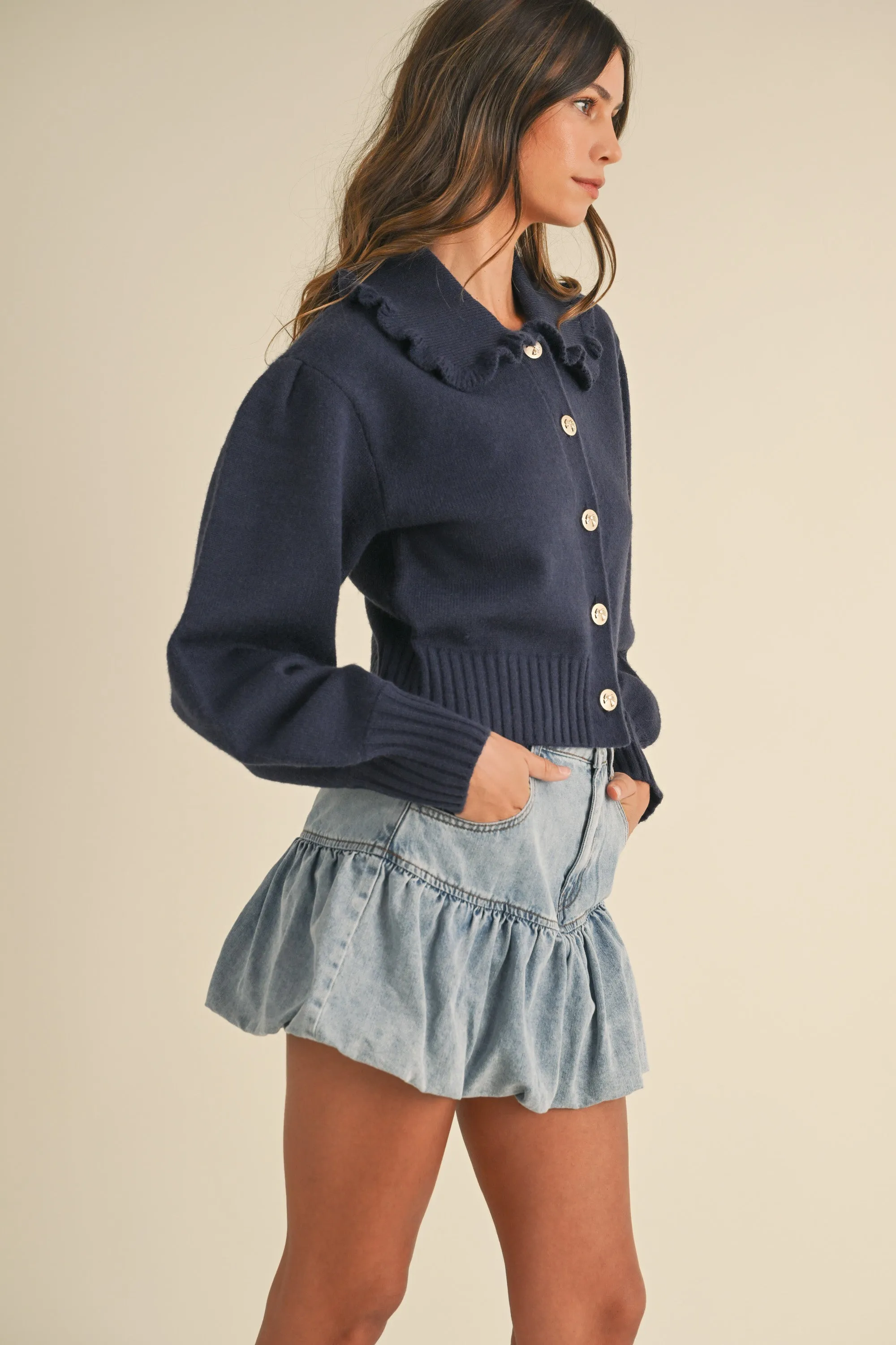 OCEANA COLLARED CARDIGAN sold by MABLE product image thumbnail 2