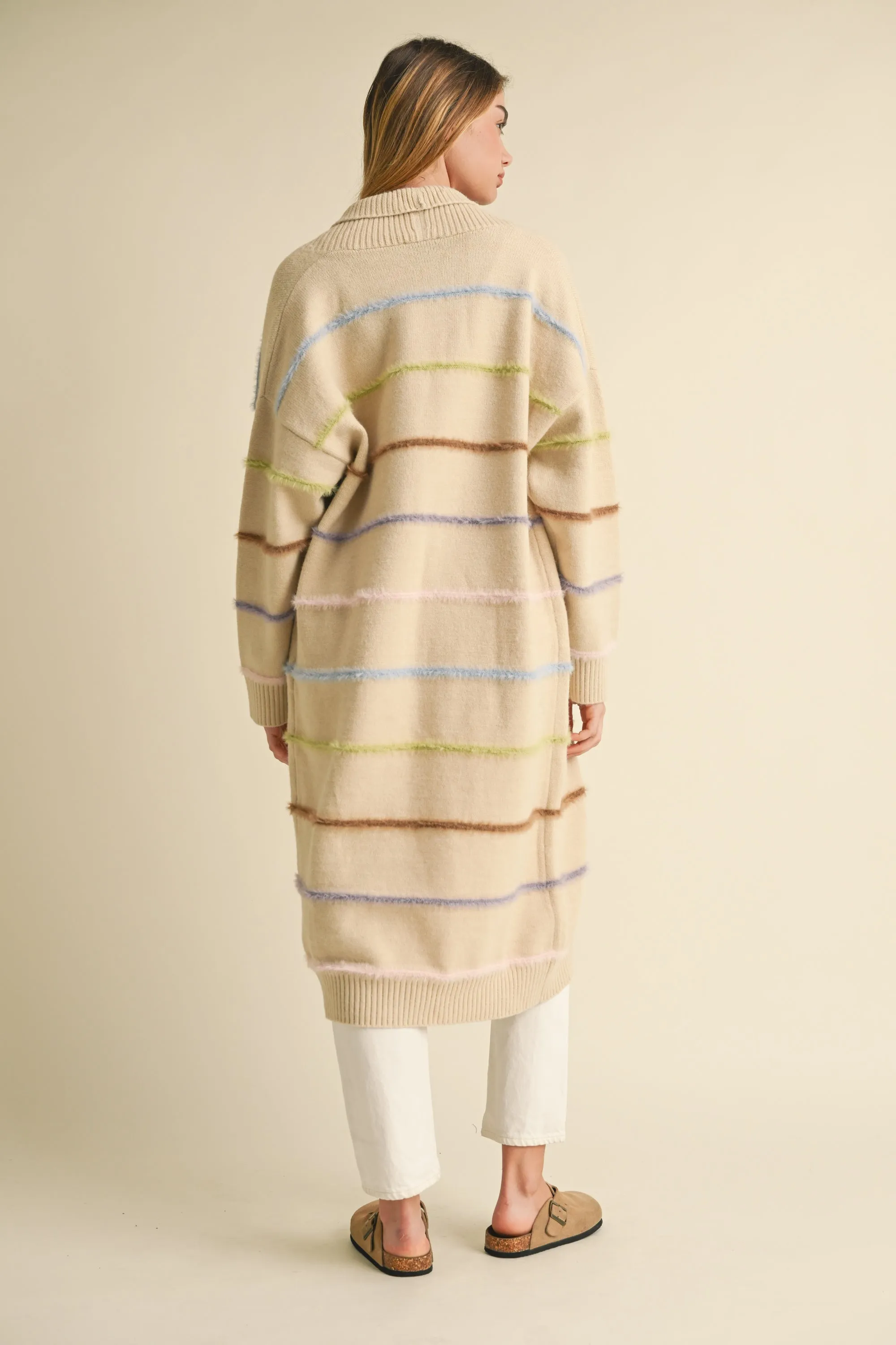 QUIANA MULTI COLOR STRIPE CARDIGAN sold by MABLE product image thumbnail 5