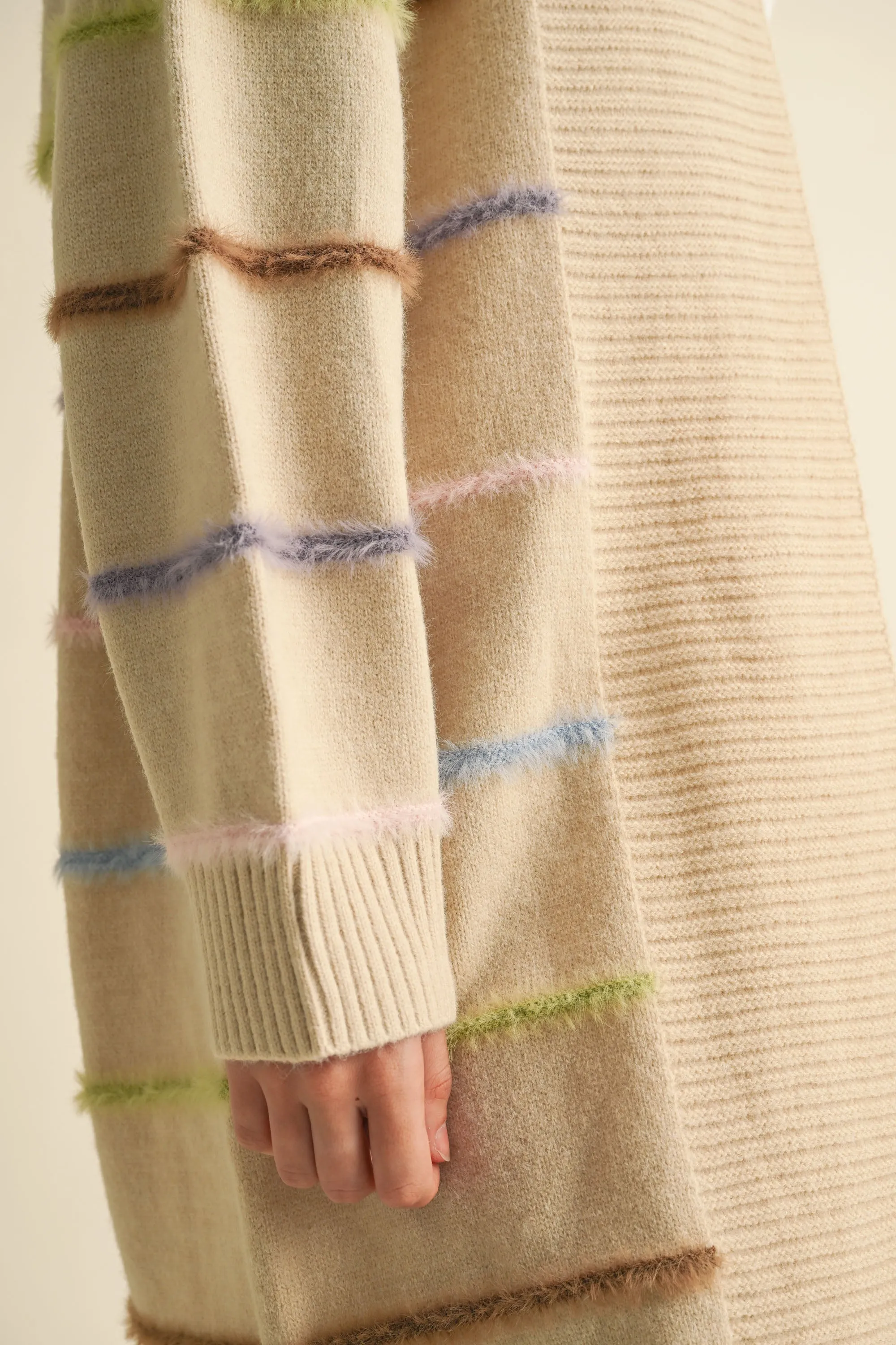 QUIANA MULTI COLOR STRIPE CARDIGAN sold by MABLE product image thumbnail 4