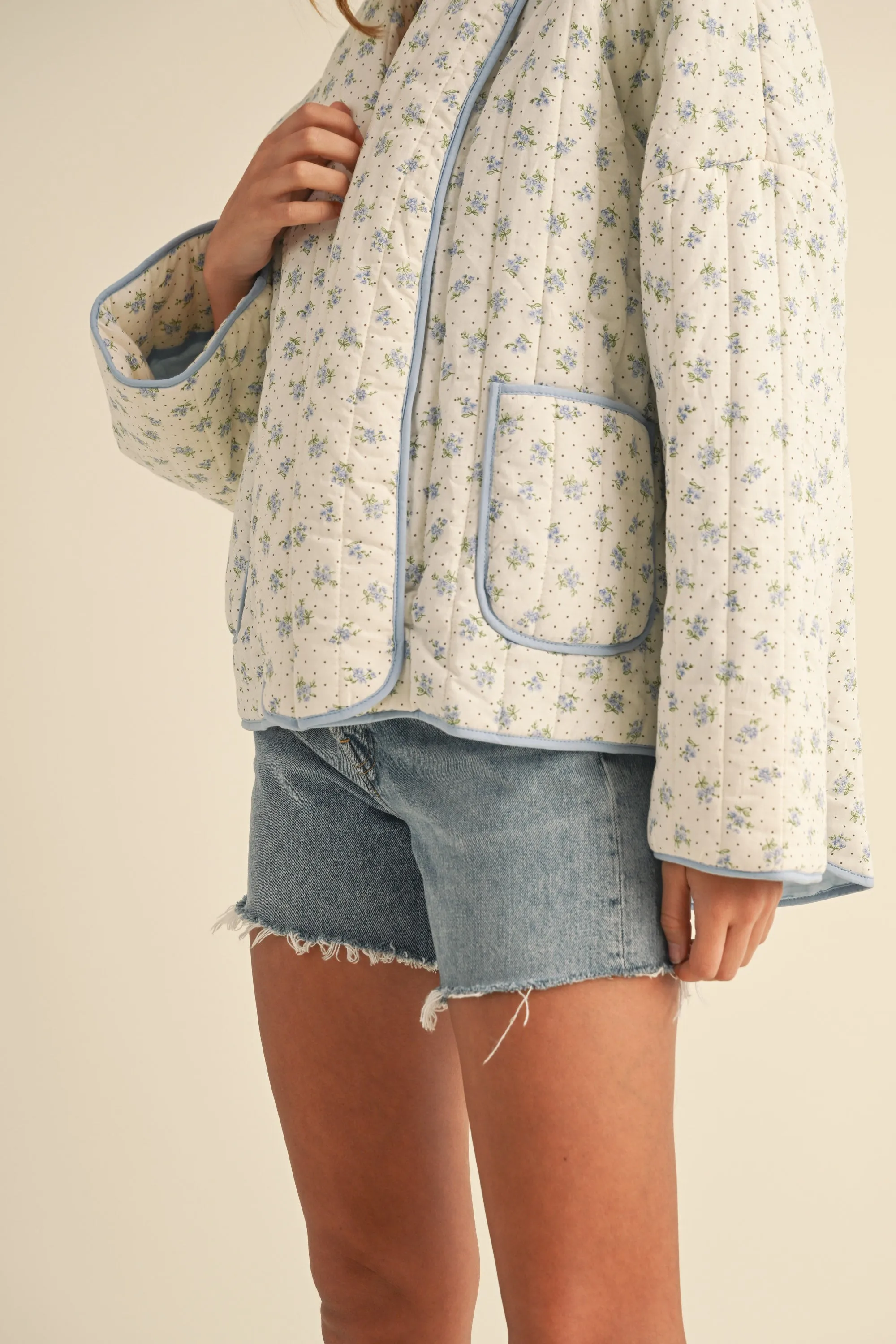 YASMINA FLORAL PRINTED QUILTED JACKET sold by MABLE product image thumbnail 4