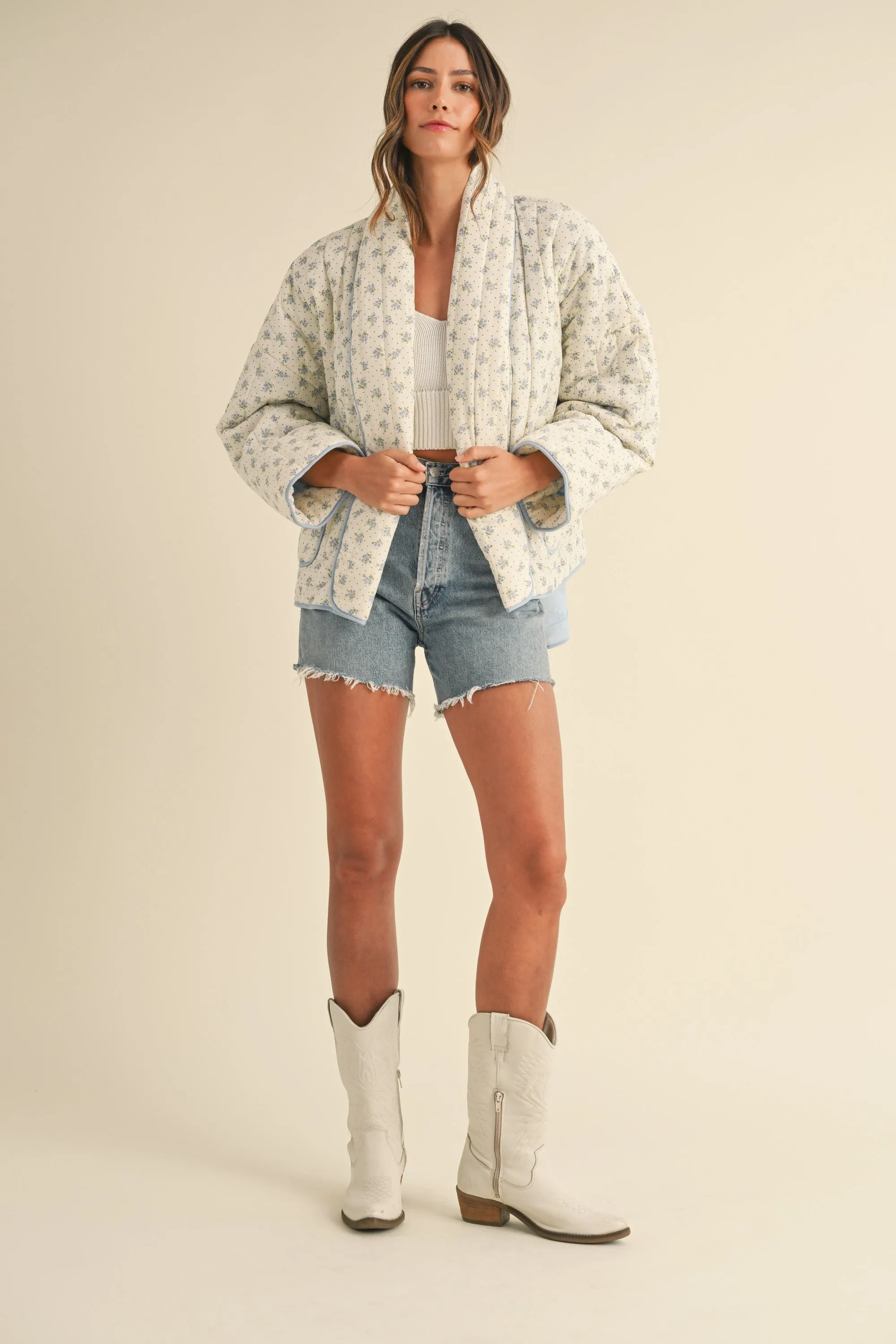 YASMINA FLORAL PRINTED QUILTED JACKET sold by MABLE product image thumbnail 5