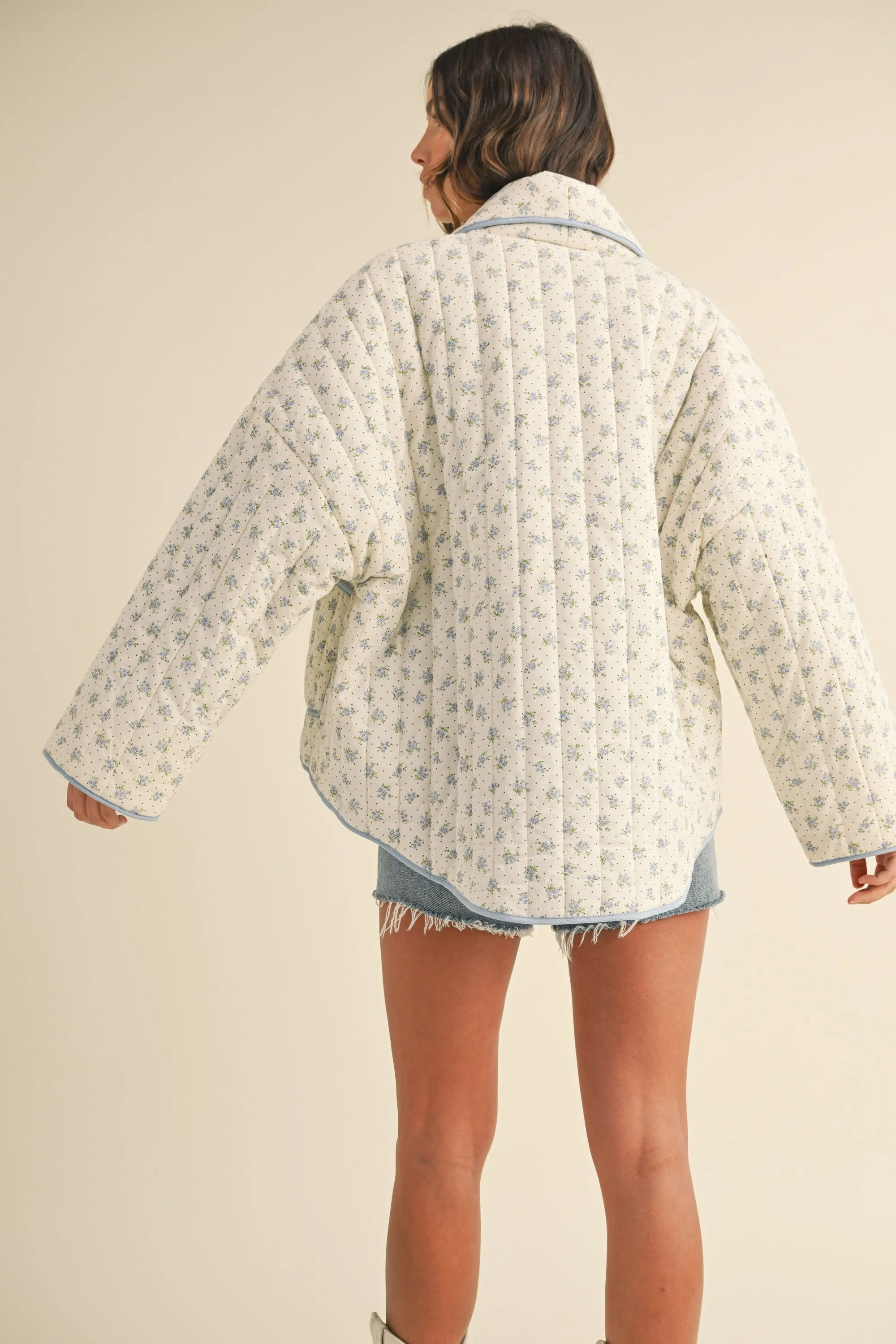 YASMINA FLORAL PRINTED QUILTED JACKET sold by MABLE product image thumbnail 3