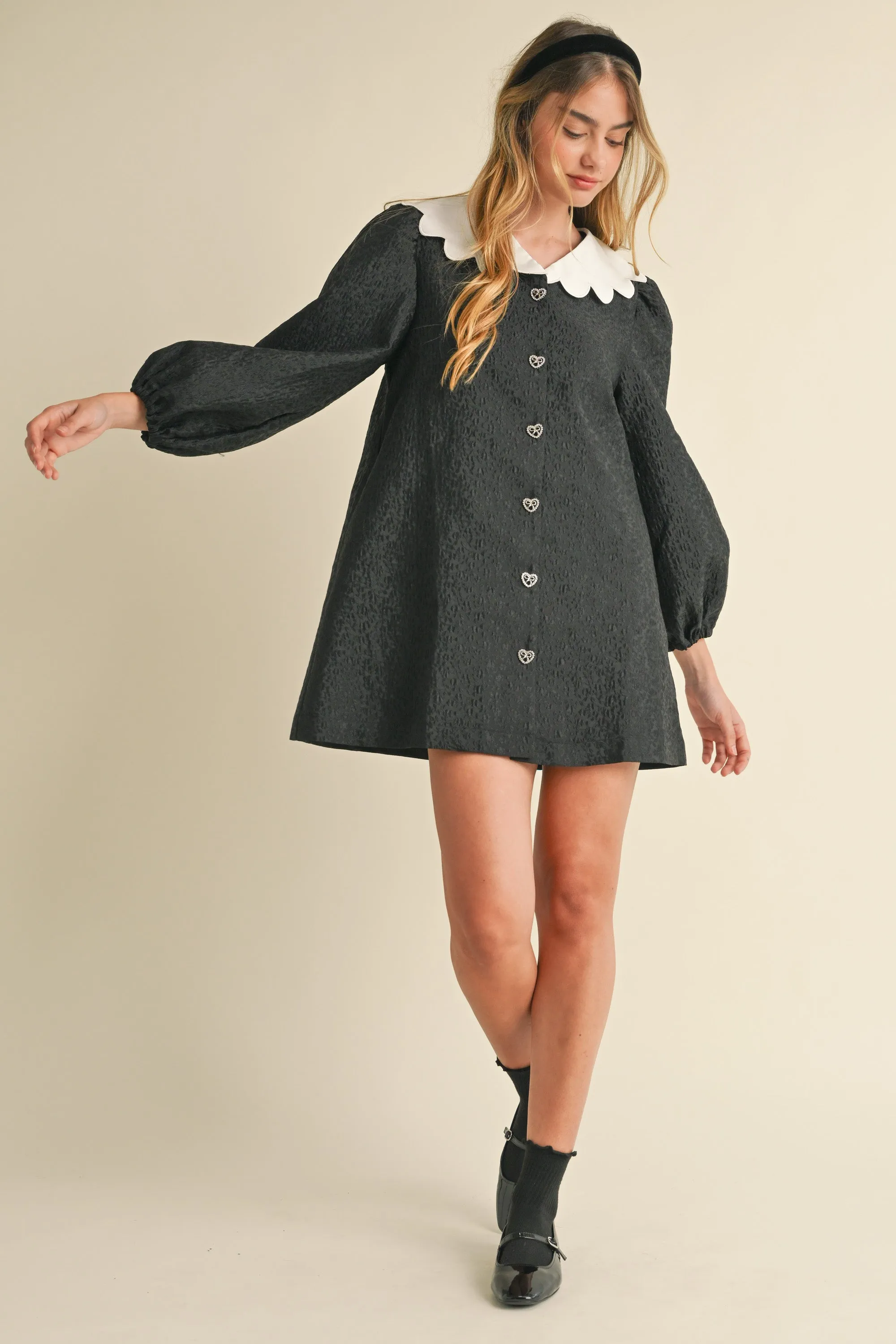 ADARA PETER PAN COLLAR MINI DRESS sold by MABLE product image thumbnail 5