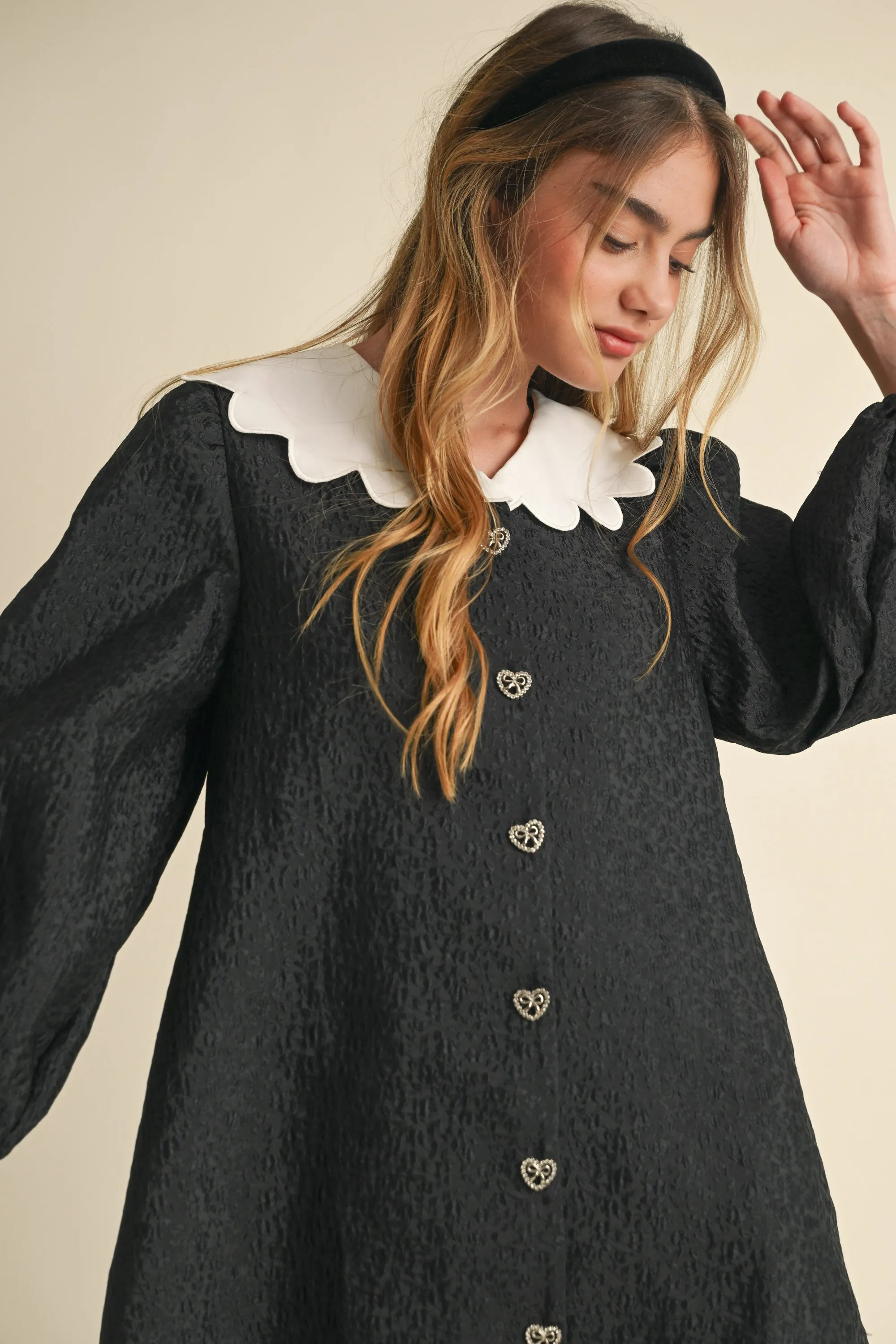 ADARA PETER PAN COLLAR MINI DRESS sold by MABLE product image thumbnail 3