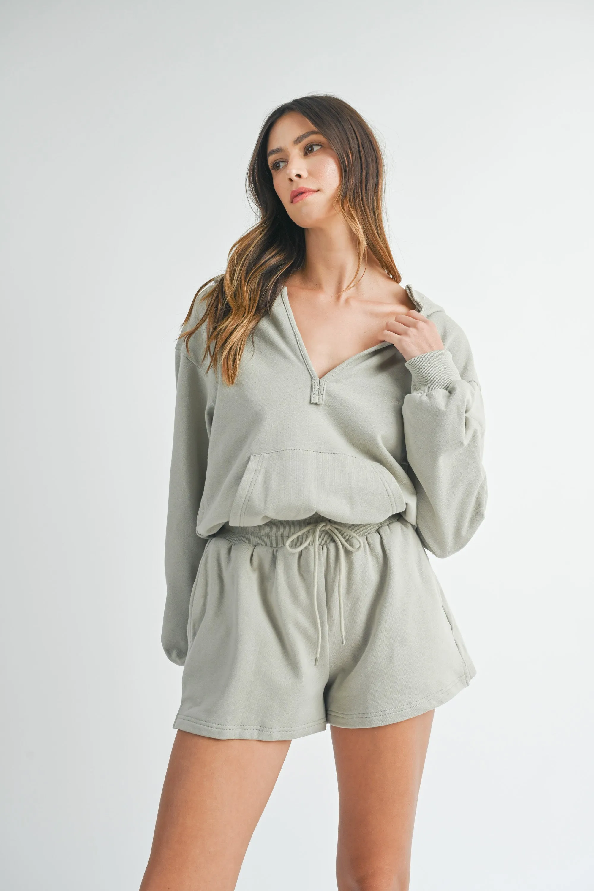 JOVANNA FRENCH TERRY HOODED ROMPER sold by MABLE product image thumbnail 2