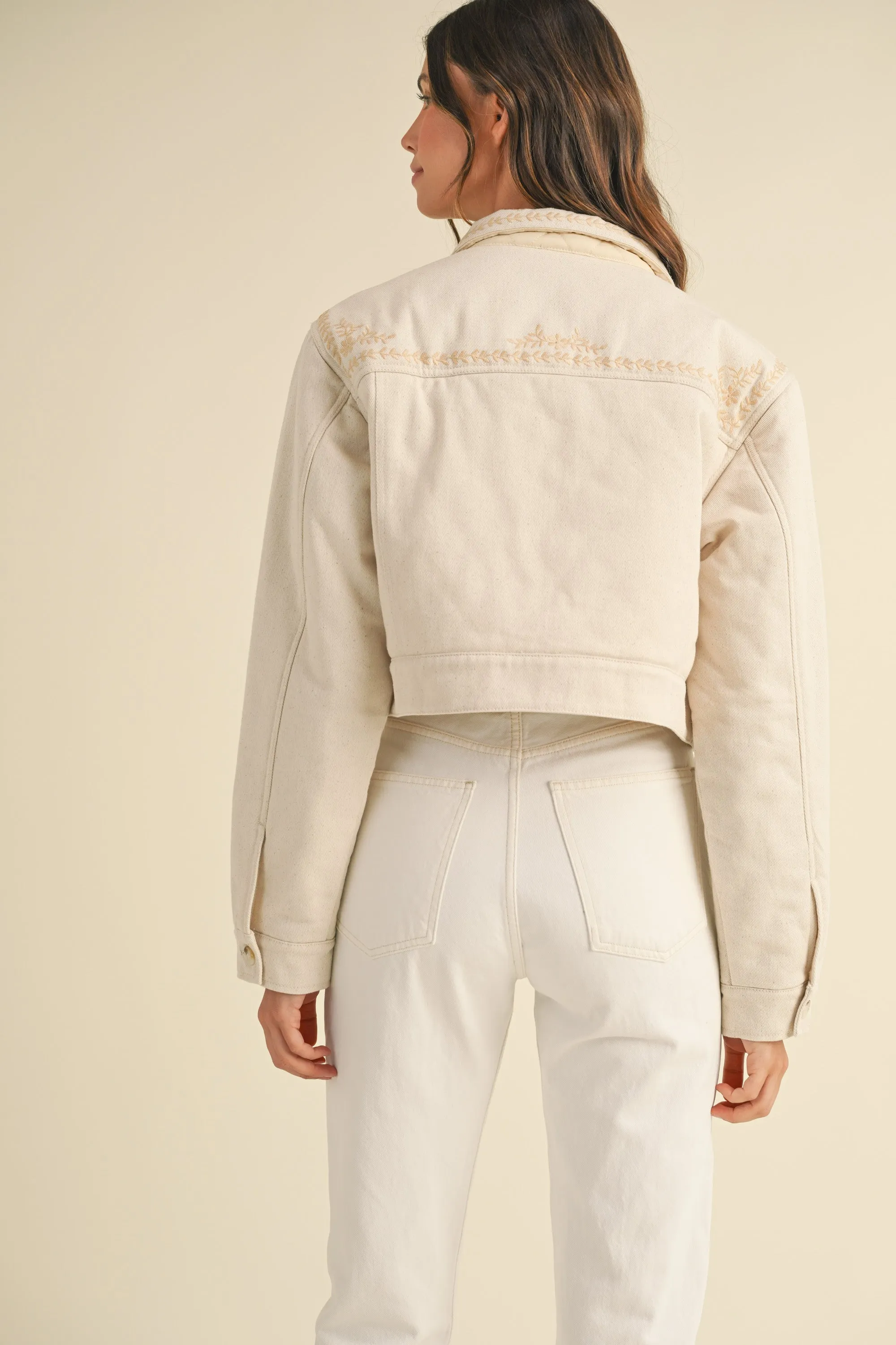 JENESSA EMBROIDERED QUILTED JACKET sold by MABLE product image thumbnail 4