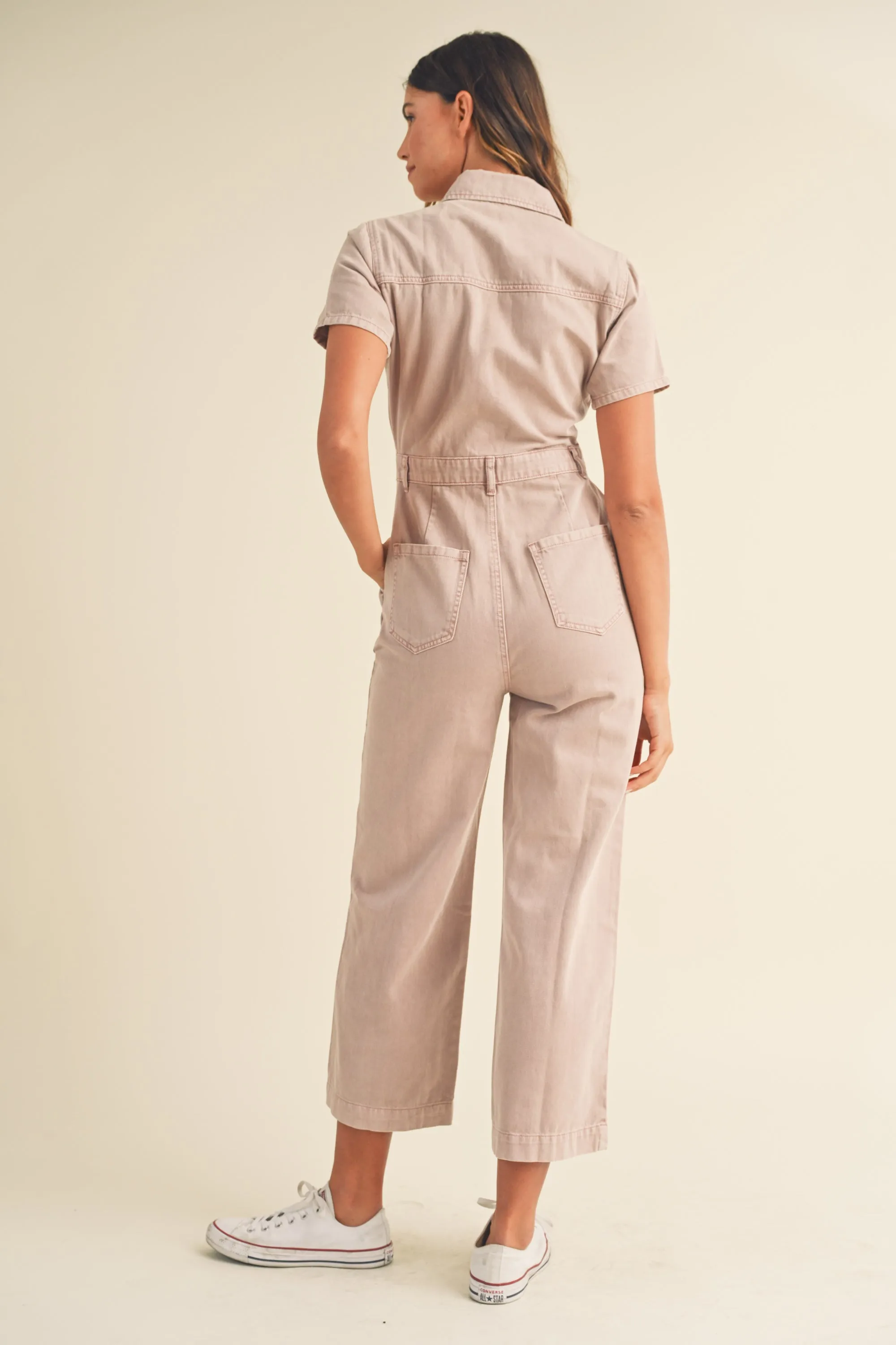 AYAKA BUTTON DOWN SHIRT JUMPSUIT sold by MABLE product image thumbnail 3