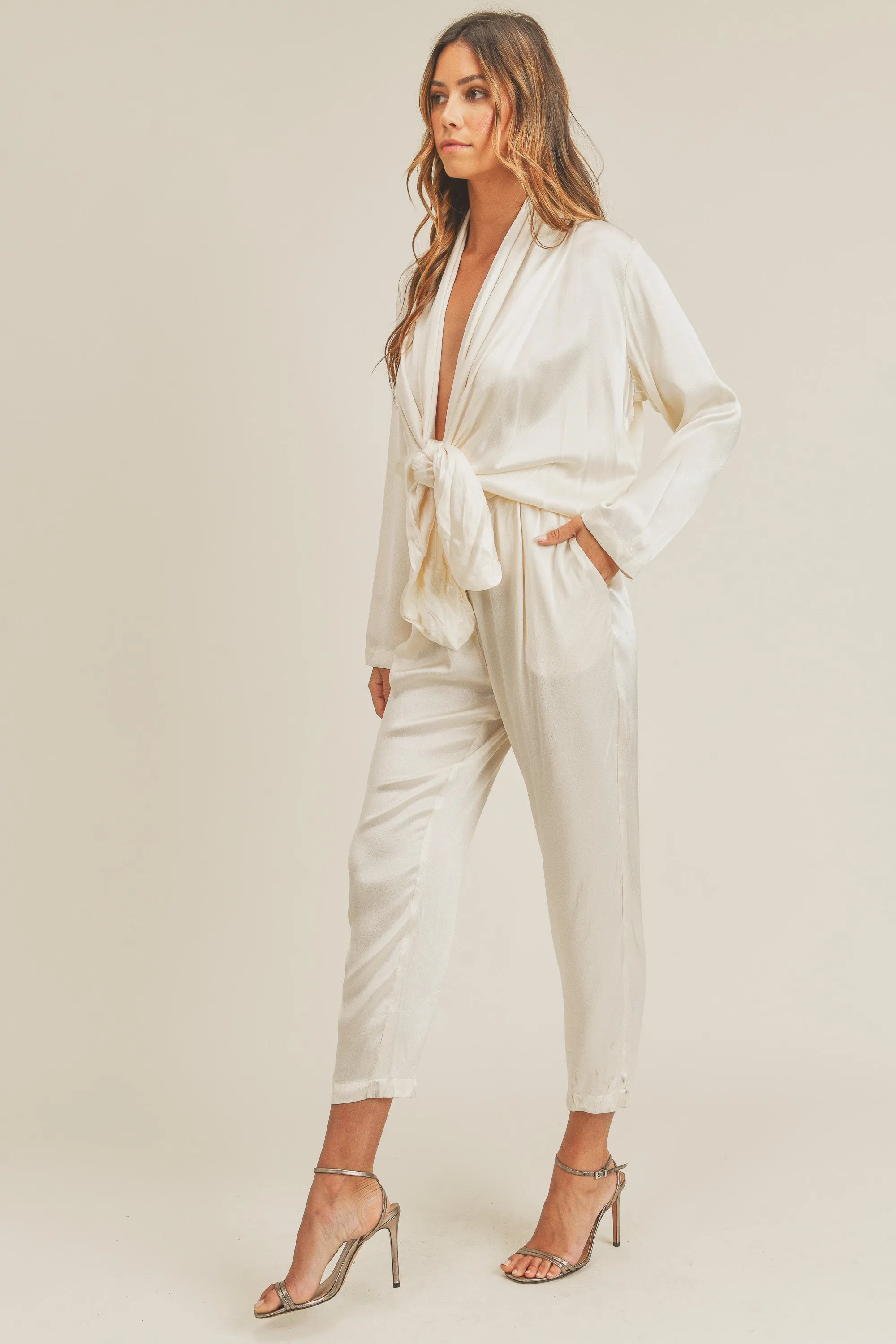 ALINIA FRONT TIED JUMPSUIT sold by MABLE product image thumbnail 5