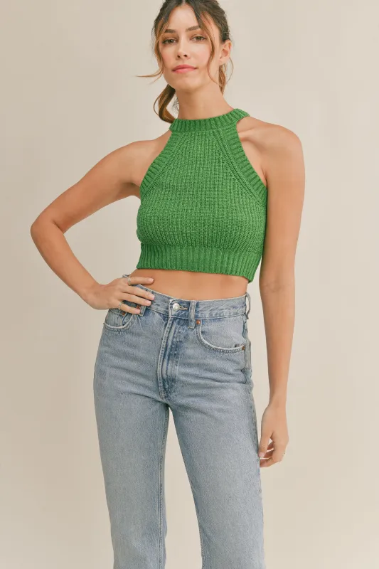LEONA SLEEVELESS SWEATER TOP sold by MABLE