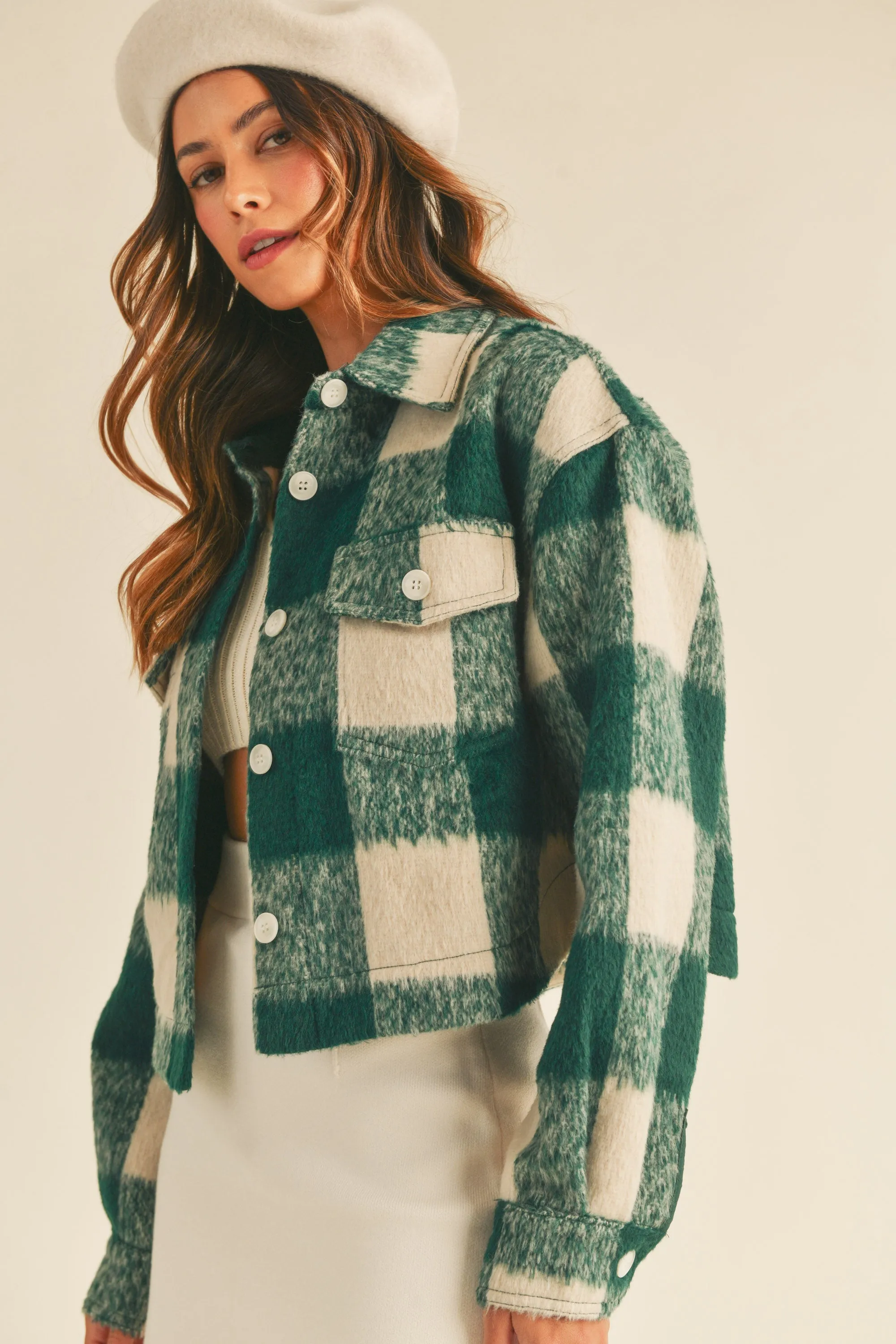 SVEA FUZZY CROPPED SHACKET sold by MABLE product image thumbnail 2