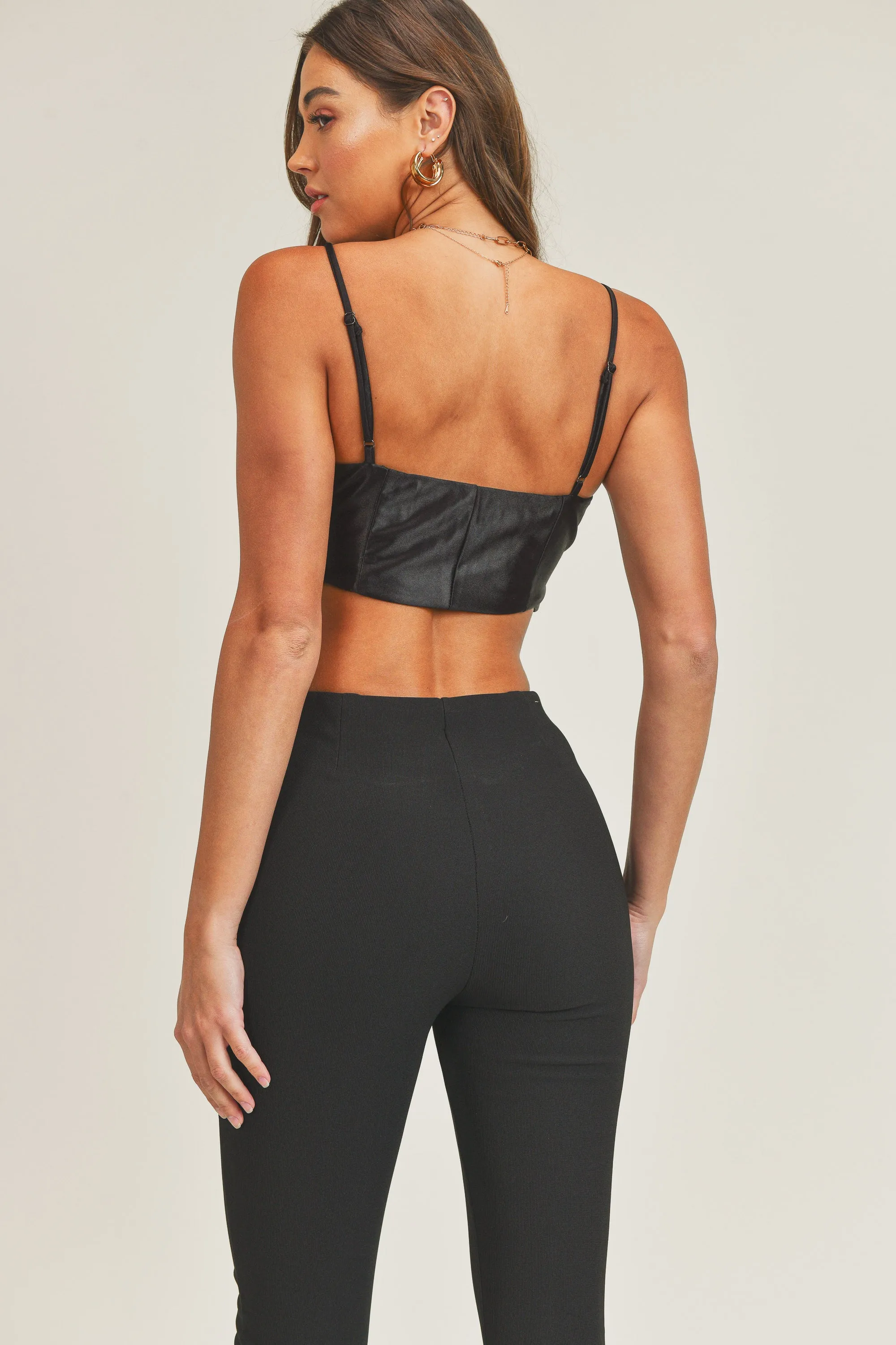 VICKY FRONT TIED RUFFLE CROP TOP sold by MABLE product image thumbnail 2