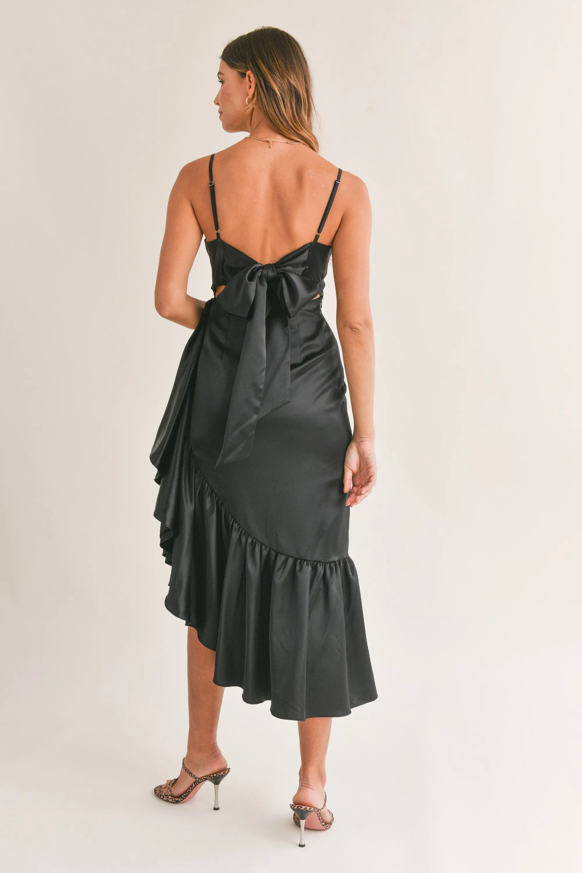 SCOTTIE FRILL LINE MIDI DRESS sold by MABLE product image thumbnail 3