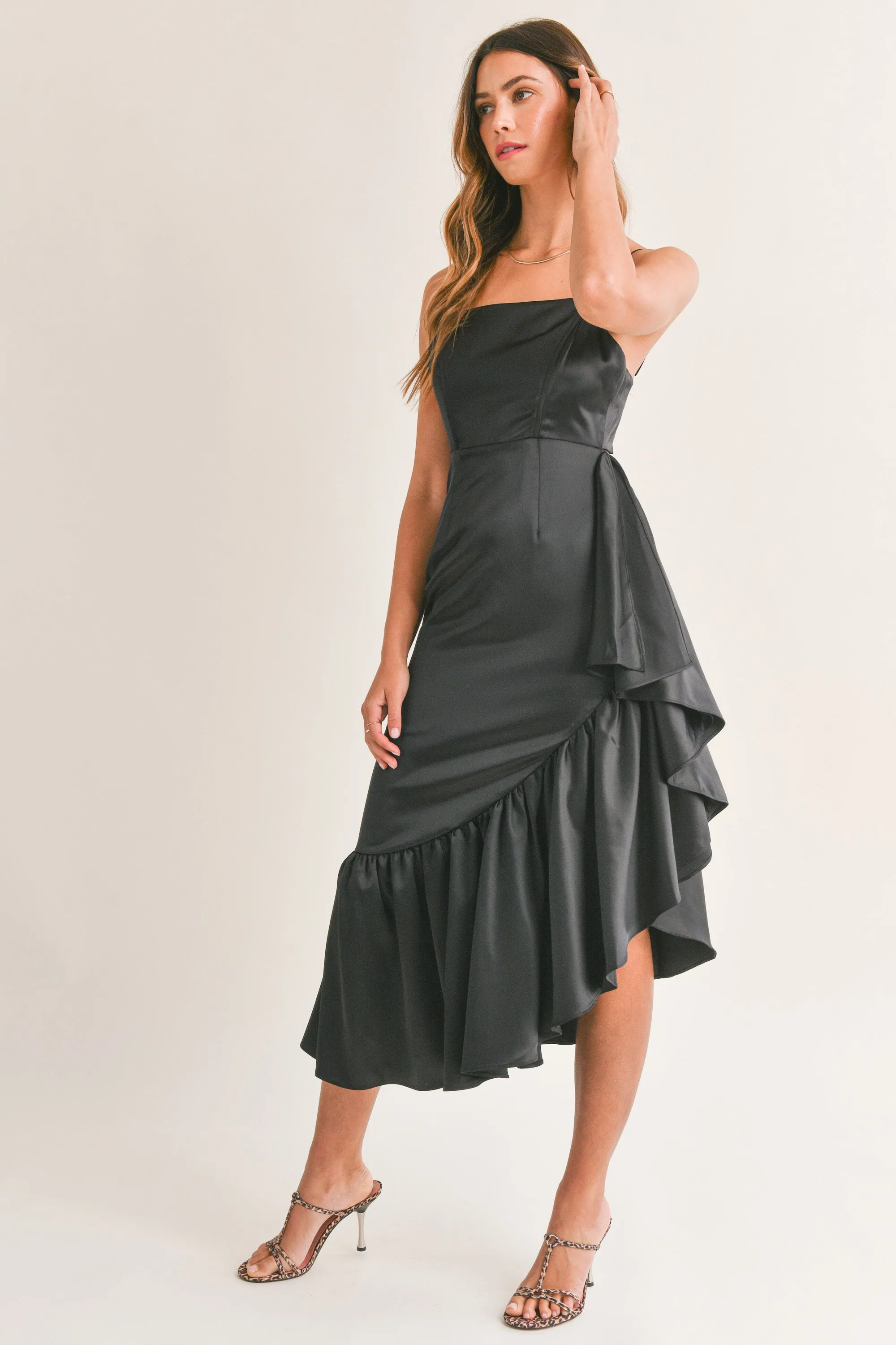 SCOTTIE FRILL LINE MIDI DRESS sold by MABLE product image thumbnail 2