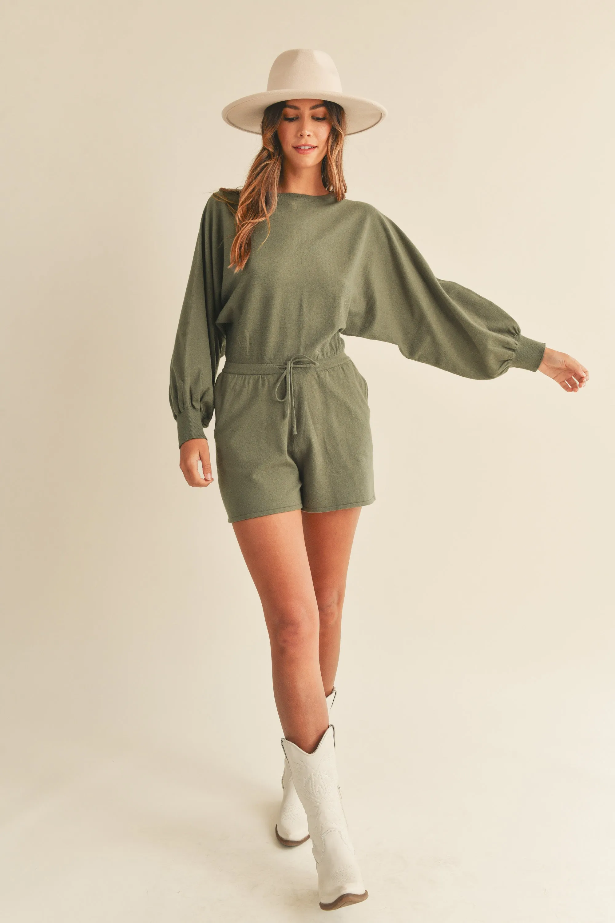NAYA LONG SLEEVE KNIT ROMPER sold by MABLE product image thumbnail 5