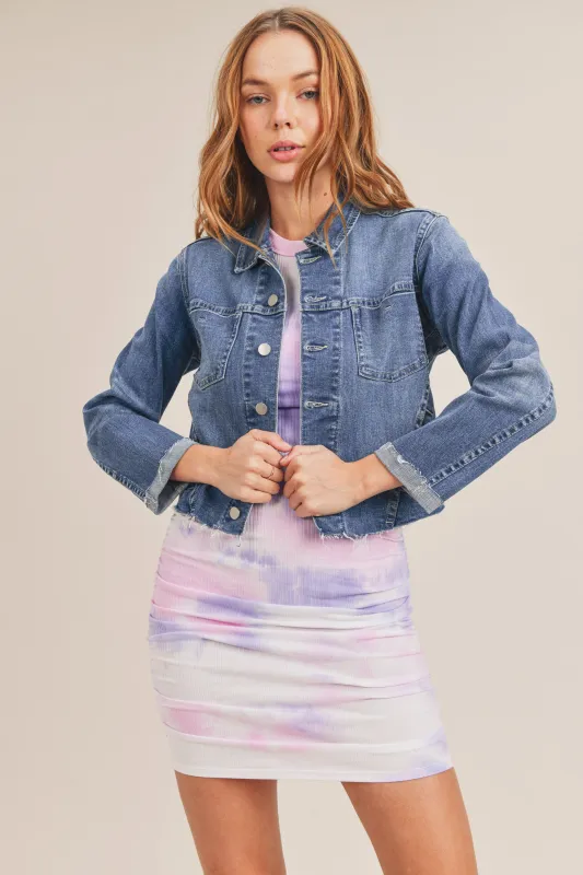 ELOISE WASHED DENIM JACKET made by MABLE