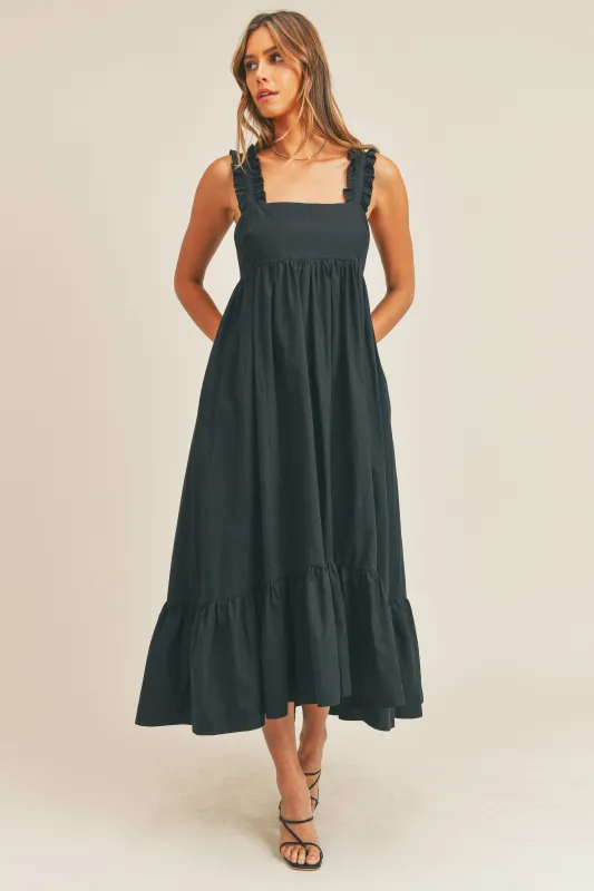 ARIANNA OPEN BACK MAXI DRESS made by MABLE