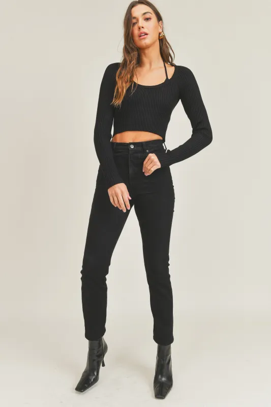 ANNE INNER BRA & OUTER LONGSLV TOP SET made by MABLE
