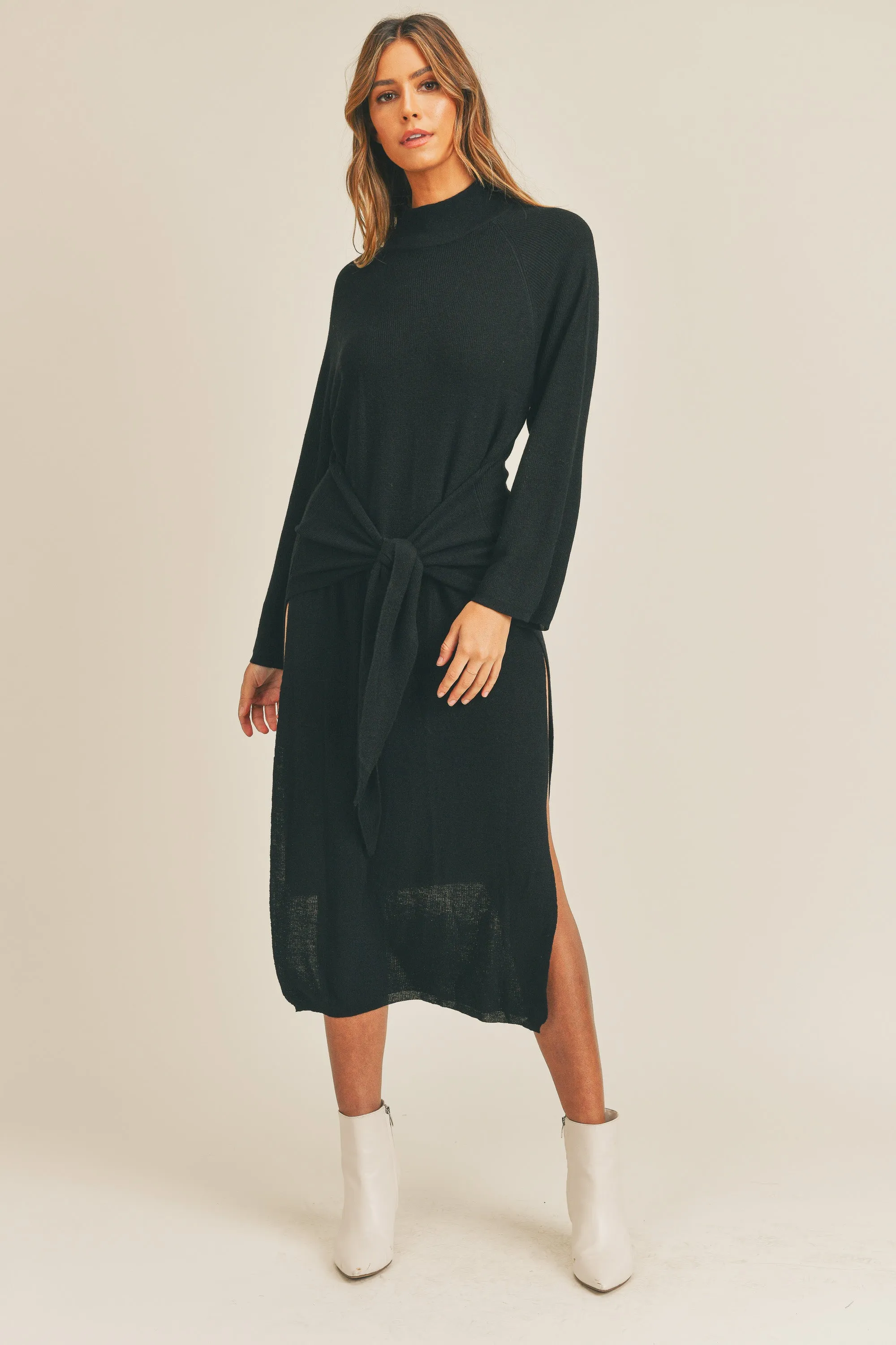 BRISTOL WAIST TIED SWEATER DRESS sold by MABLE product image thumbnail 4