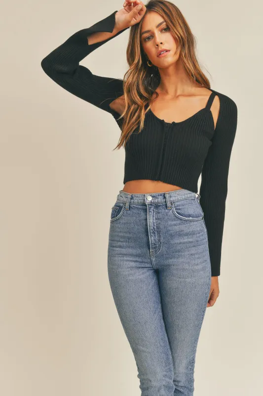 ANNABELLA HOOK&EYE CARDICAN SET sold by MABLE