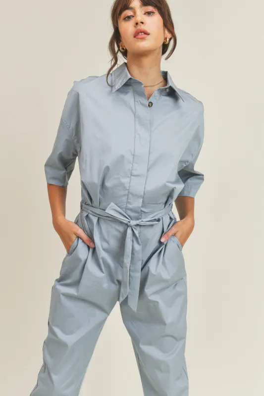 DULCE POPLIN JUMPSUIT made by MABLE