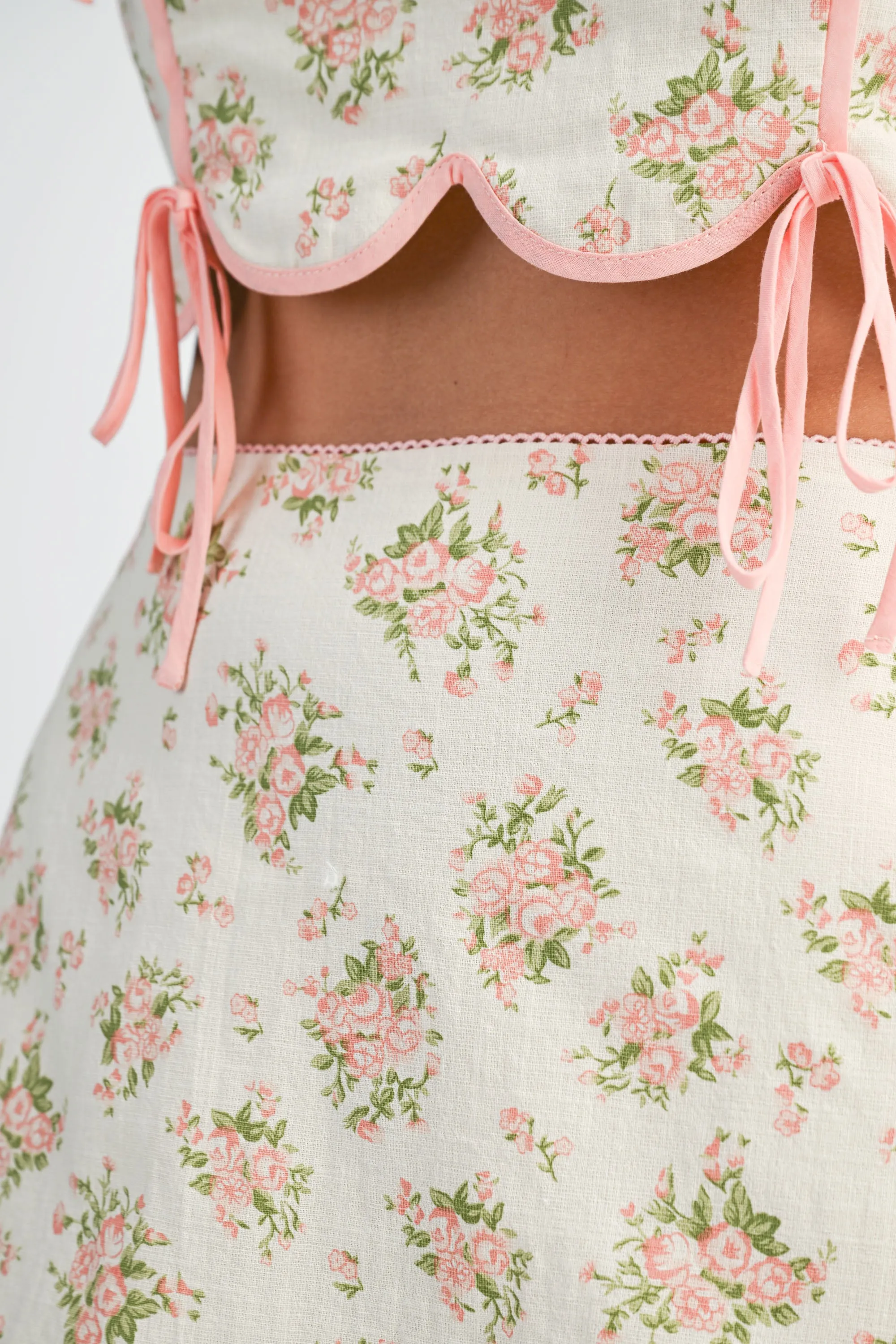 DEBINHA SCALLOPED HEM CROP TOP AND SKIRT SET sold by MABLE product image thumbnail 4