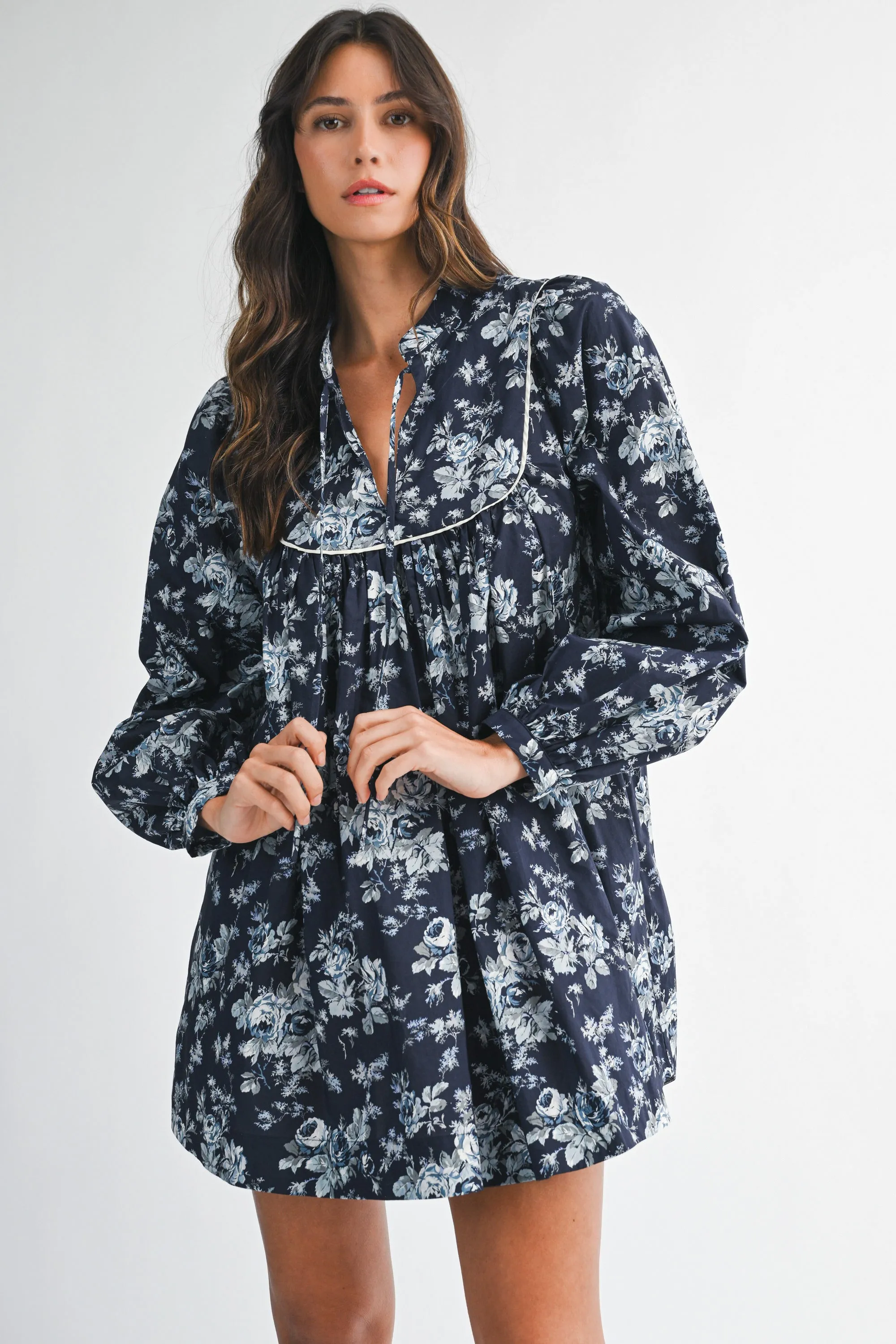 ALYSHA FLORAL BANDED CUFF DRESS sold by MABLE product image thumbnail 2
