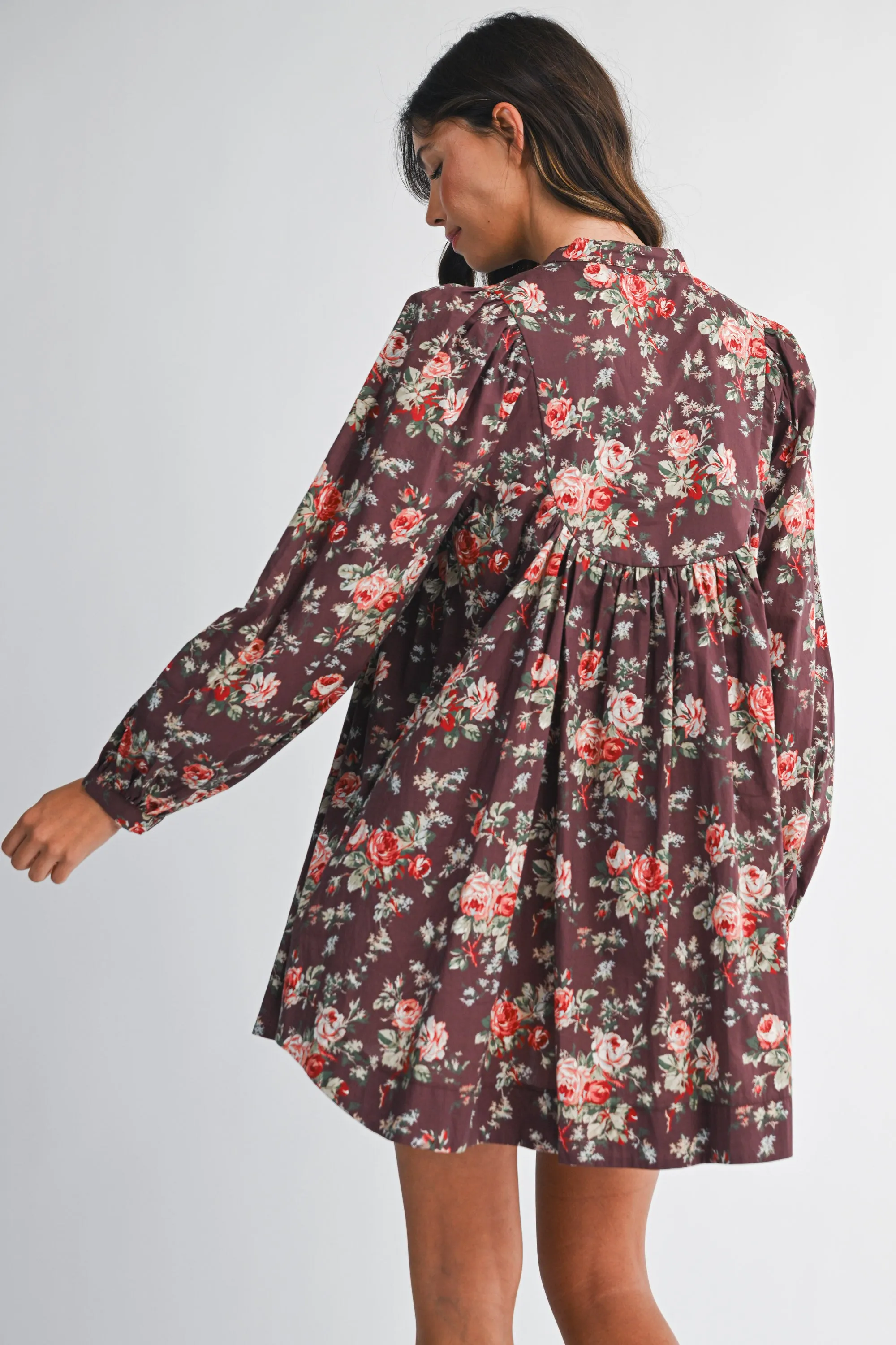 ALYSHA FLORAL BANDED CUFF DRESS sold by MABLE product image thumbnail 4