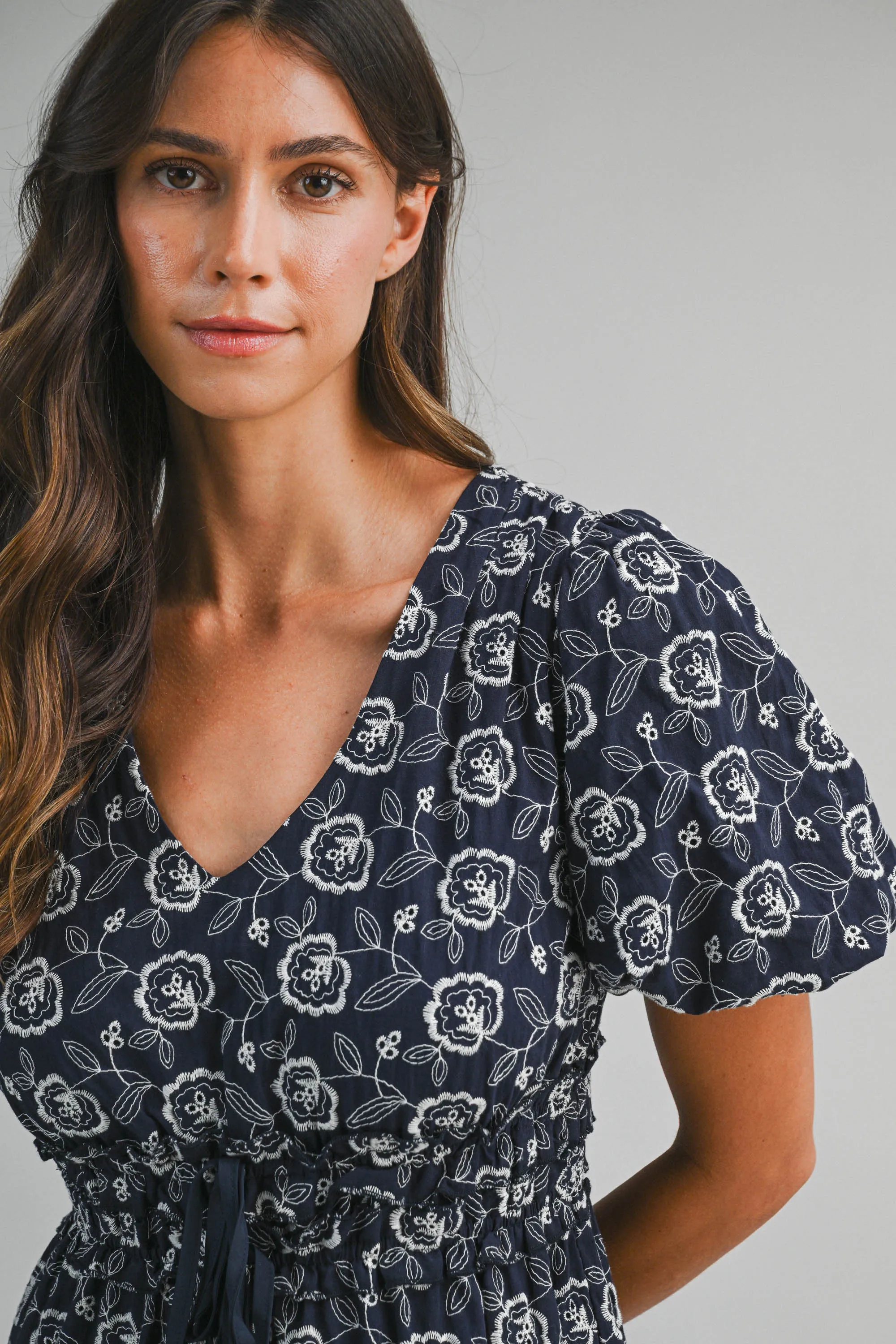ELETTRA EMBROIDERED PUFF DRESS sold by MABLE product image thumbnail 4