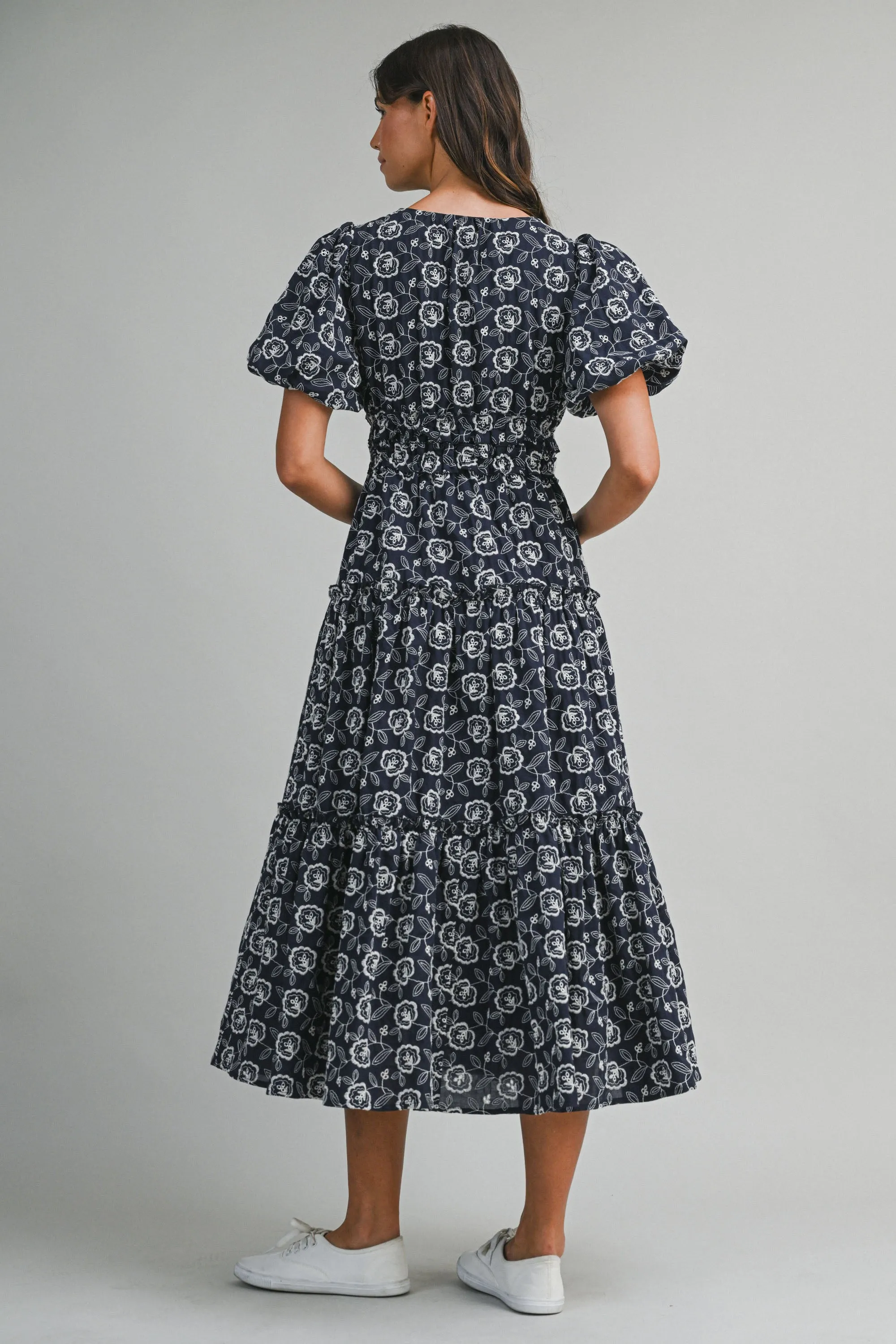 ELETTRA EMBROIDERED PUFF DRESS sold by MABLE product image thumbnail 3