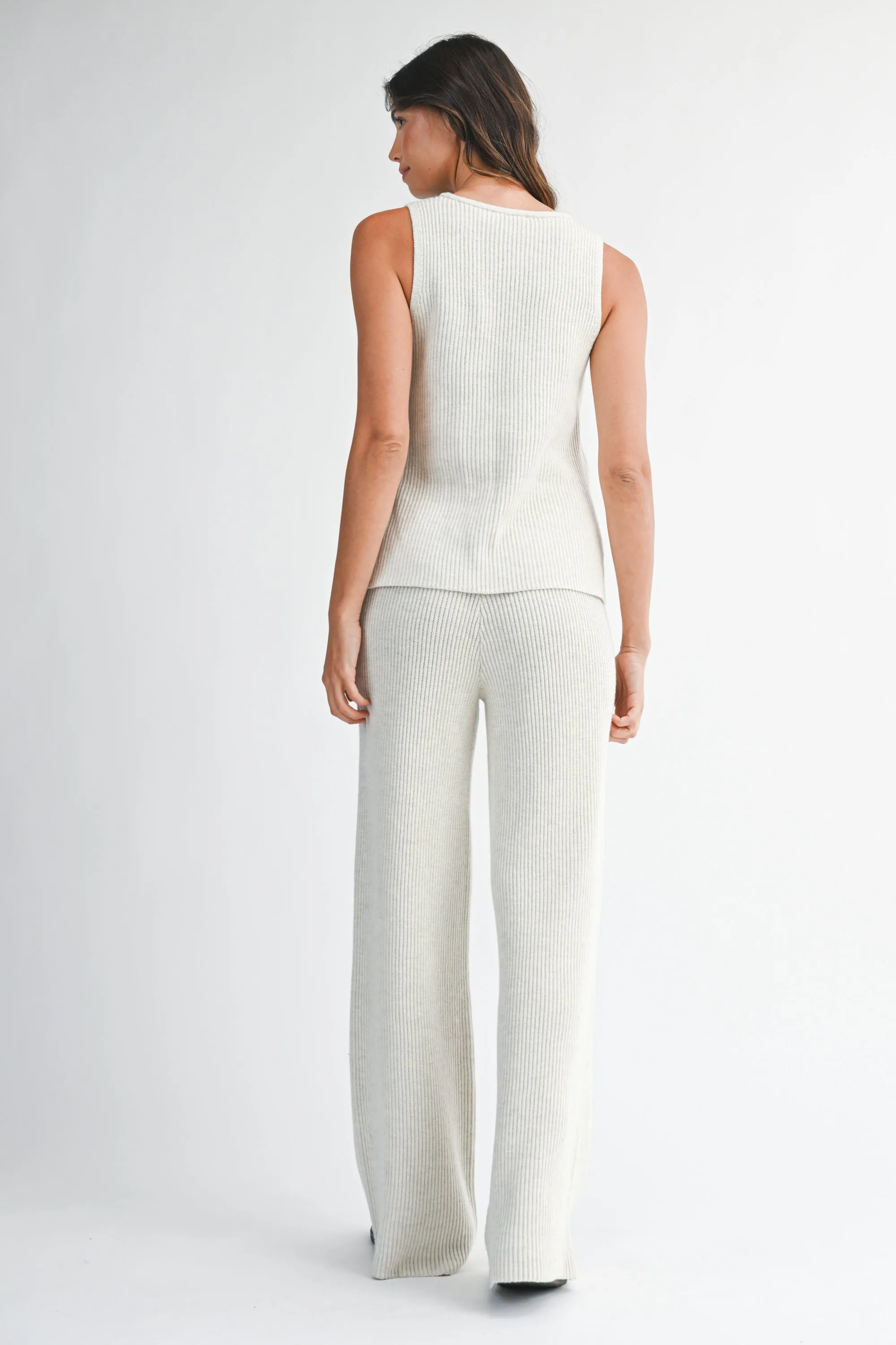 FIORELLA SLIT SWEATER VEST PANTS SET sold by MABLE product image thumbnail 3