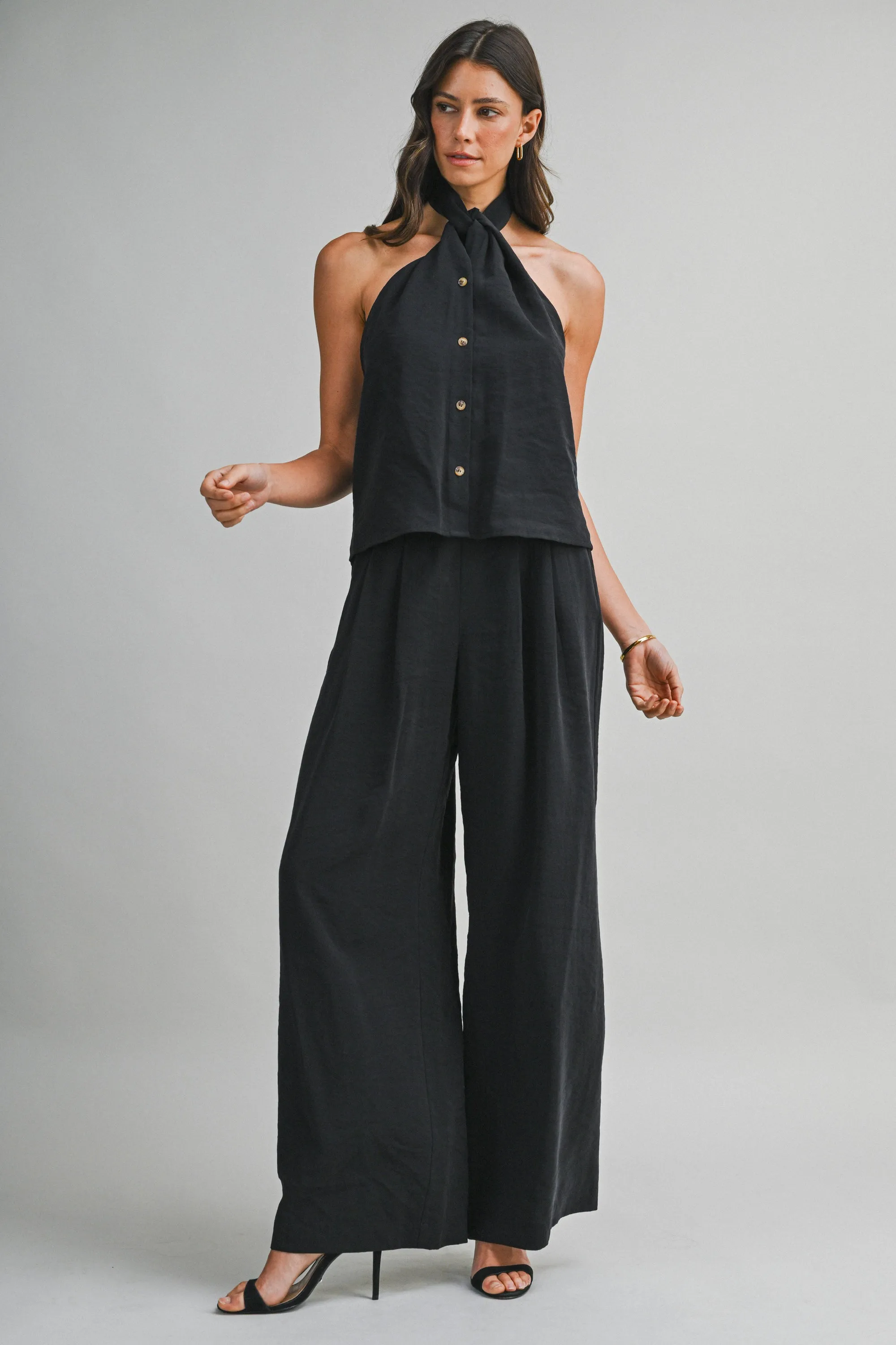 GINEVRA HALTER NECK VEST PANTS SET sold by MABLE product image thumbnail 3
