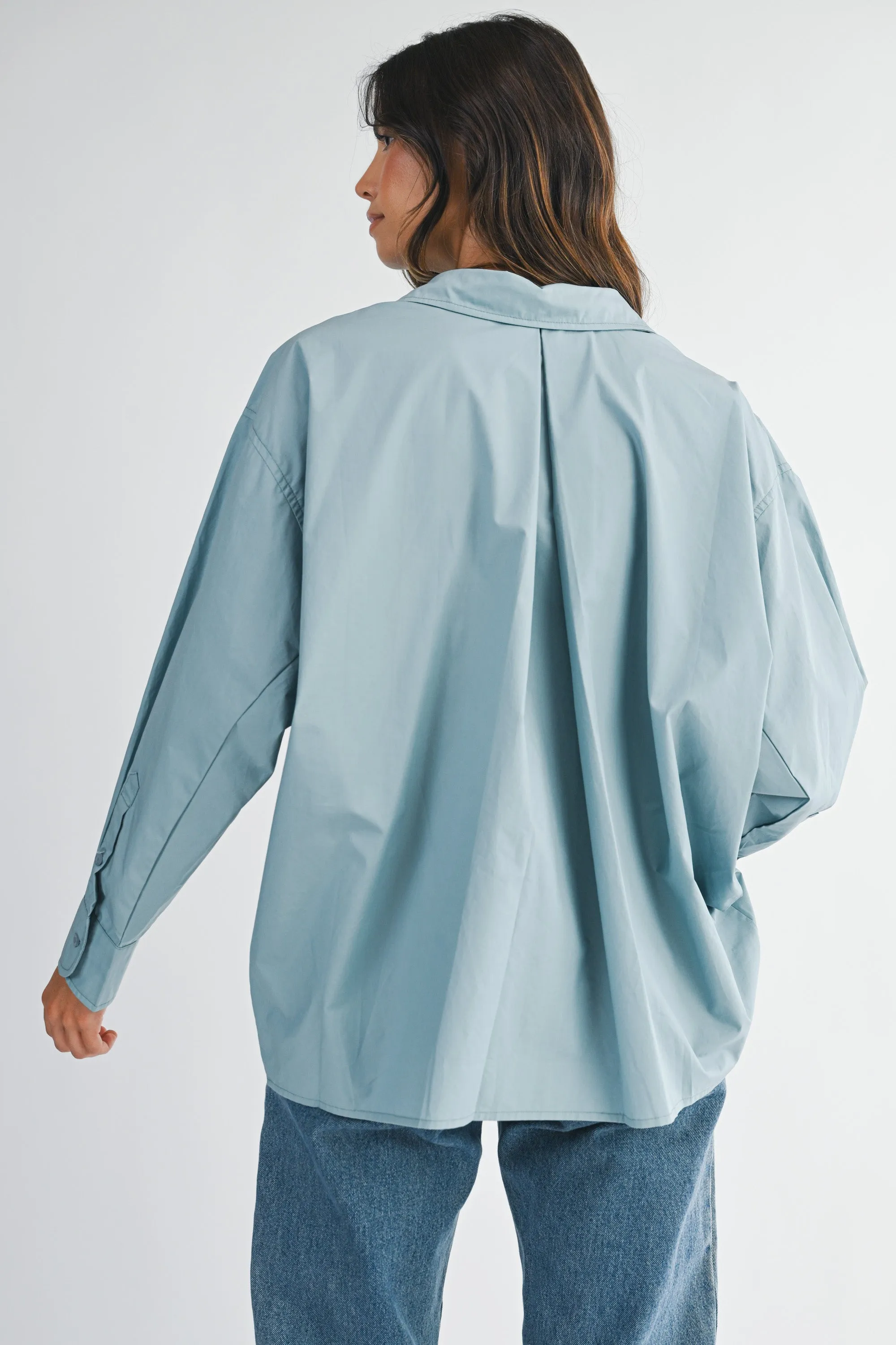 PEGGY PIN STRIPE OVERSIZED SHIRTS sold by MABLE product image thumbnail 4
